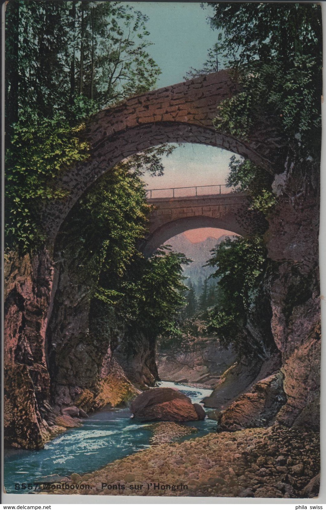 Montbovon - Pont Sur L'Hongrin - Phototypie - Montbovon