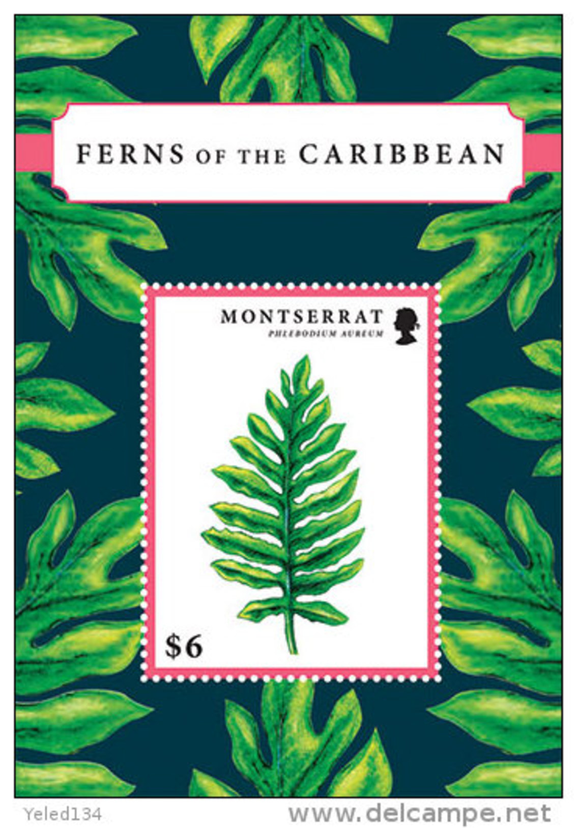 MONTSERRAT  MINT N.H SCOTT # ?? ; IGPC 1207 SS  ( FLOWERS ; FERNS - Montserrat