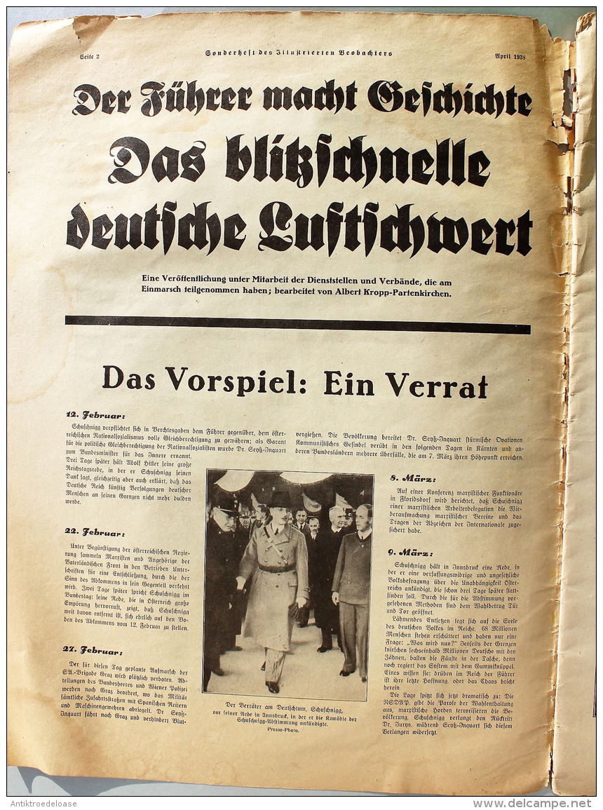 Illustrierter Beobachter 1938 Der Führer Macht Geschichte Sonderheft - Allemand