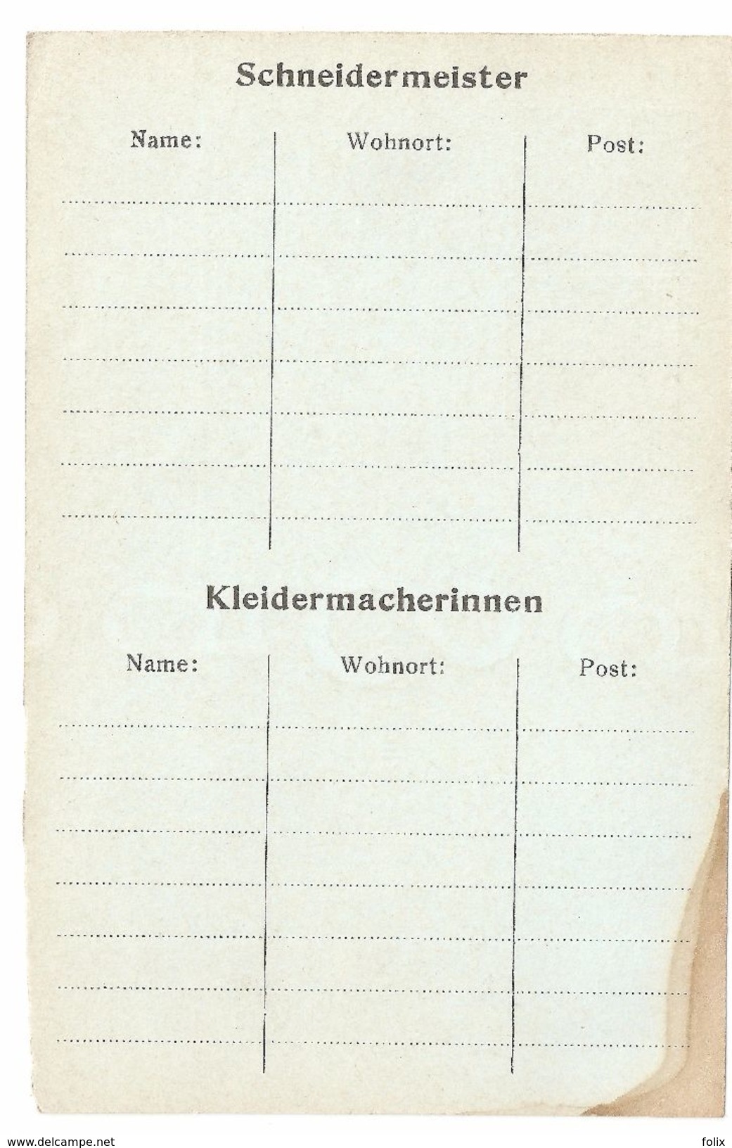 Deutsches Reich - Postkarte / Ganzsache / Entier Postal - Blanco Rechnung - Firma Paul Schöning, München - Kleidung & Textil