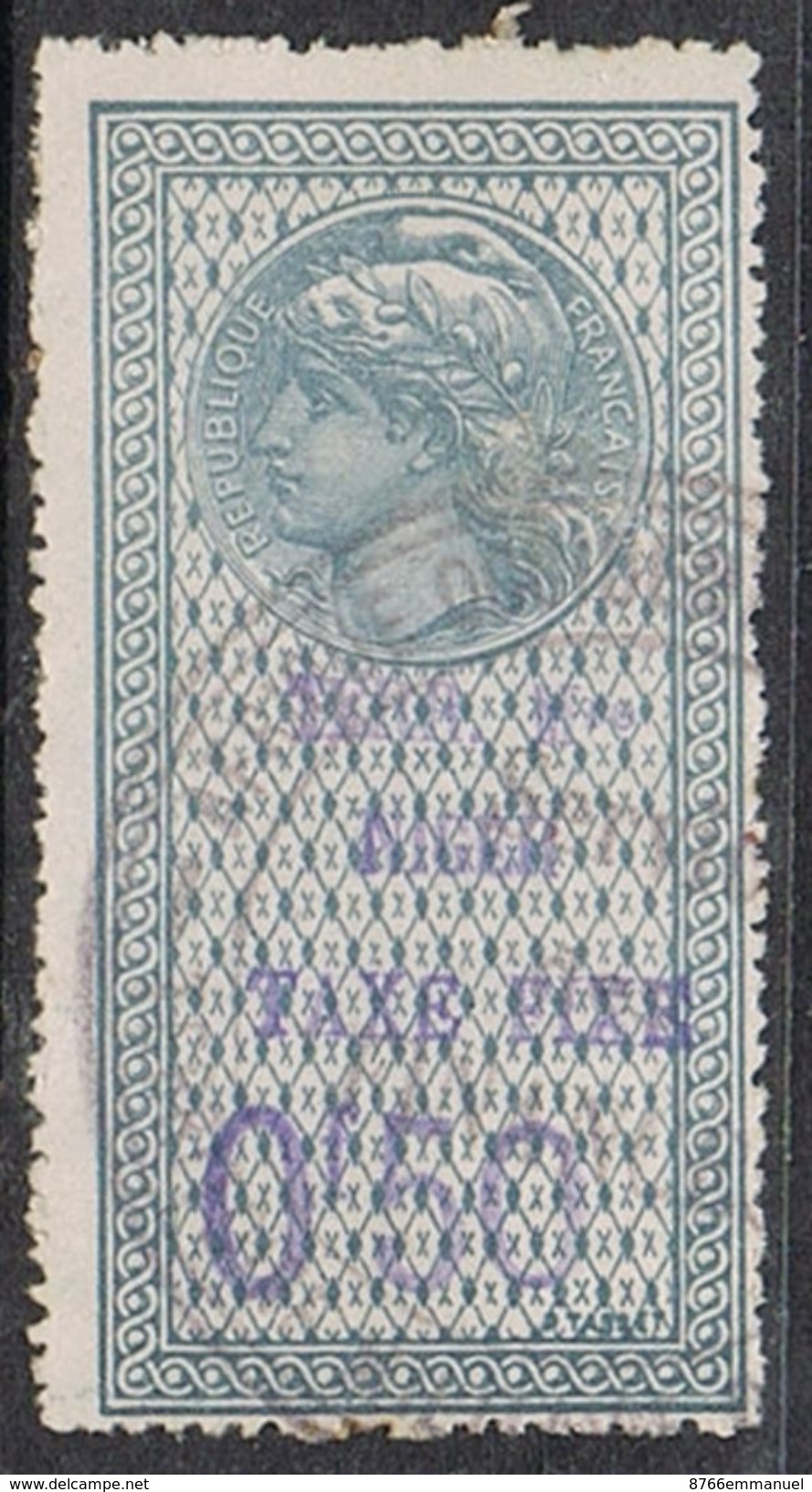 HAUT-SENEGAL-ET-NIGER TIMBRE FISCAL RARE - Used Stamps