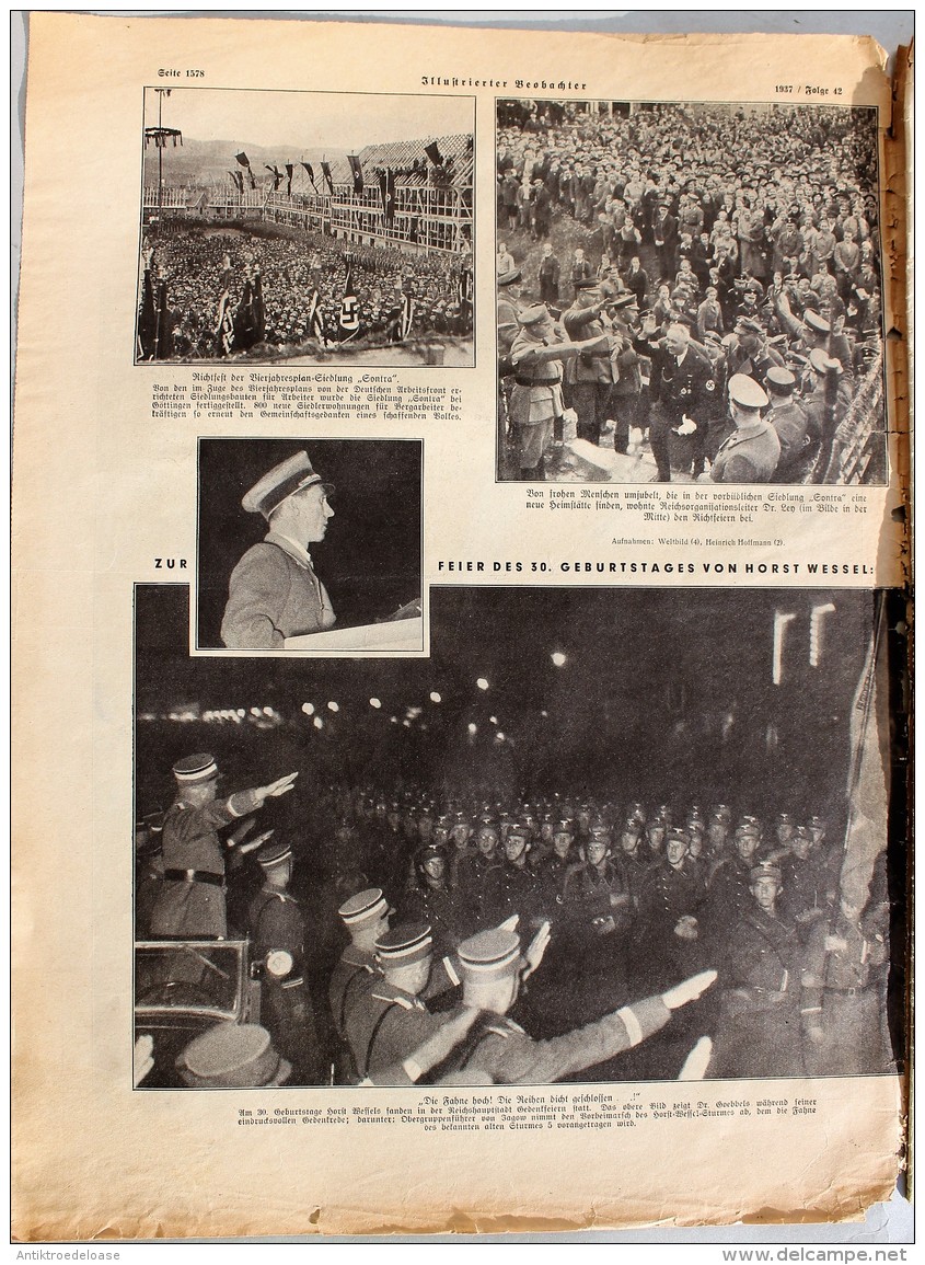 Illustrierter Beobachter 1937 Nr.42 Dr. Joseph Goebbels 40.Geburtstag - Deutsch
