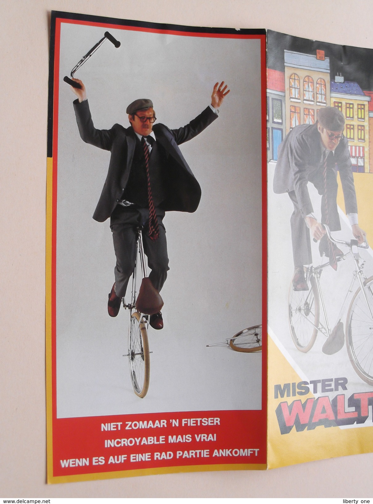 LES BENSON ( Mister WALTER ) + CARDINI'S CIRCUS Show ( 2 Folders + Visite + Foto's : details zie foto ) !