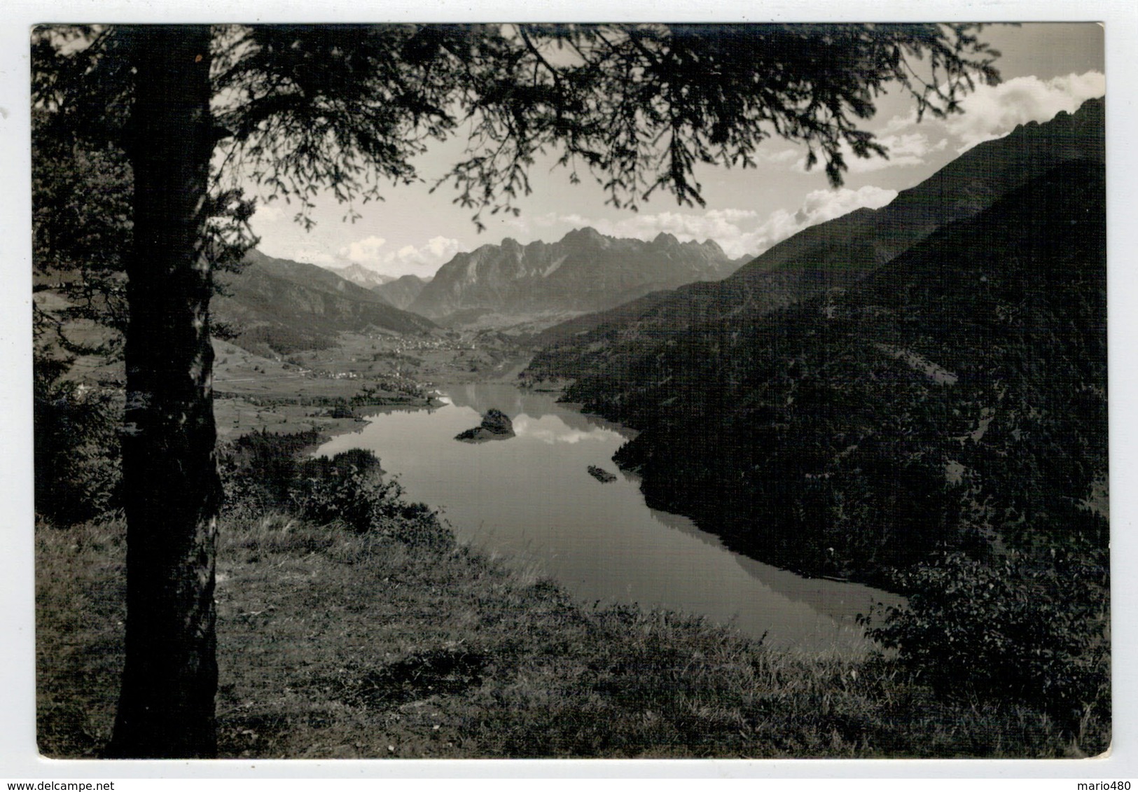 DOLOMITI   LAGO  DI  CADORE  COL  MONTE  TUDAIO   2  SCAN      (VIAGGIATA) - Altri & Non Classificati