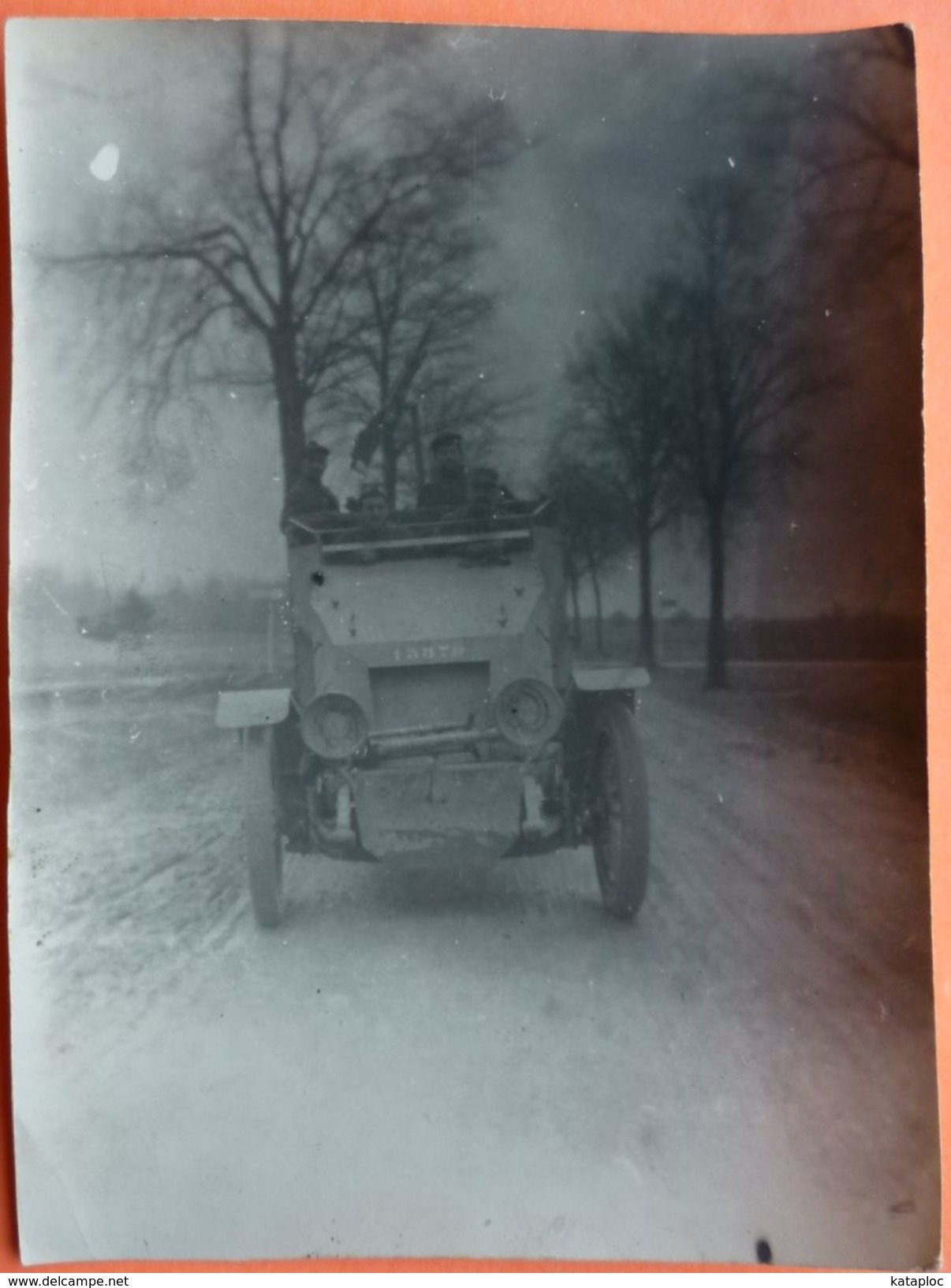 PHOTO 11 X 8 De 1915 - MILITARIA - AUTO MITRAILLEUSE POUR TIR SUR AVION  -SCAN RECTO/VERSO -10 - War, Military