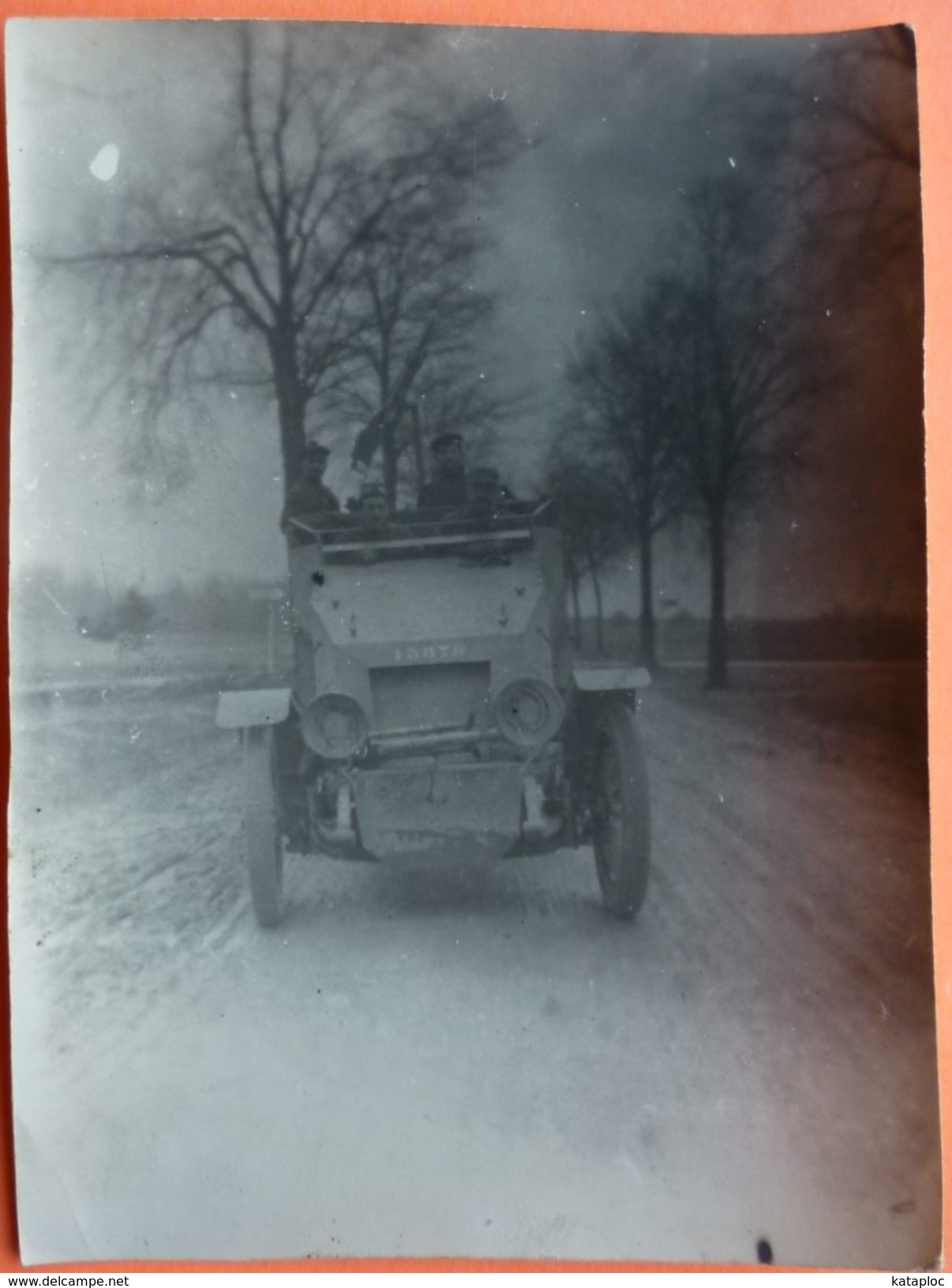 PHOTO 11 X 8 De 1915 - MILITARIA - AUTO MITRAILLEUSE POUR TIR SUR AVION  -SCAN RECTO/VERSO -10 - Krieg, Militär