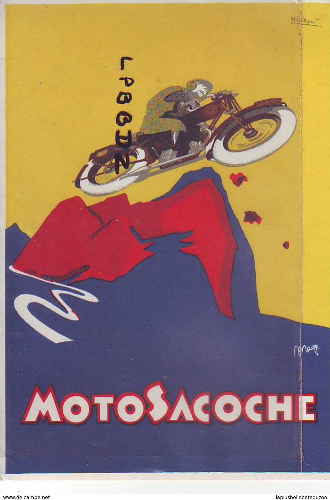 CPA - PUBLICITE - MOTOSACOCHE - SPORTS - MOTO - - Pubblicitari