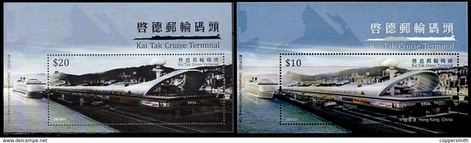 (364-365) Hong Kong  Cruise Ships Sheets / Bf / Blocs Bateaux / Schiffe / 2013  ** / Mnh  Michel BL 259-260 - Other & Unclassified