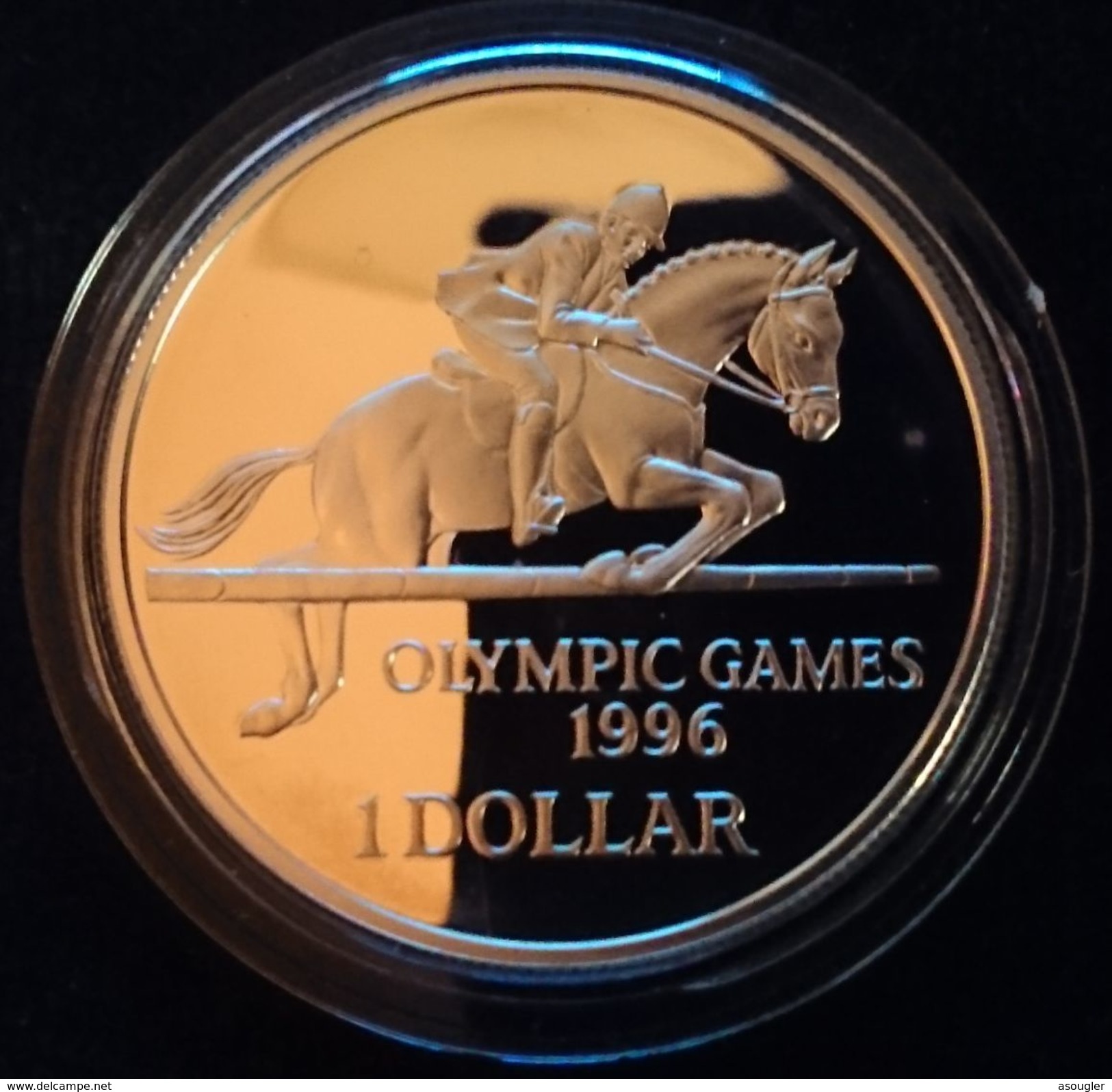 BERMUDA 1 DOLLAR 1996 SILVER PROOF "OLYMPIC GAMES 1996" - Bermuda