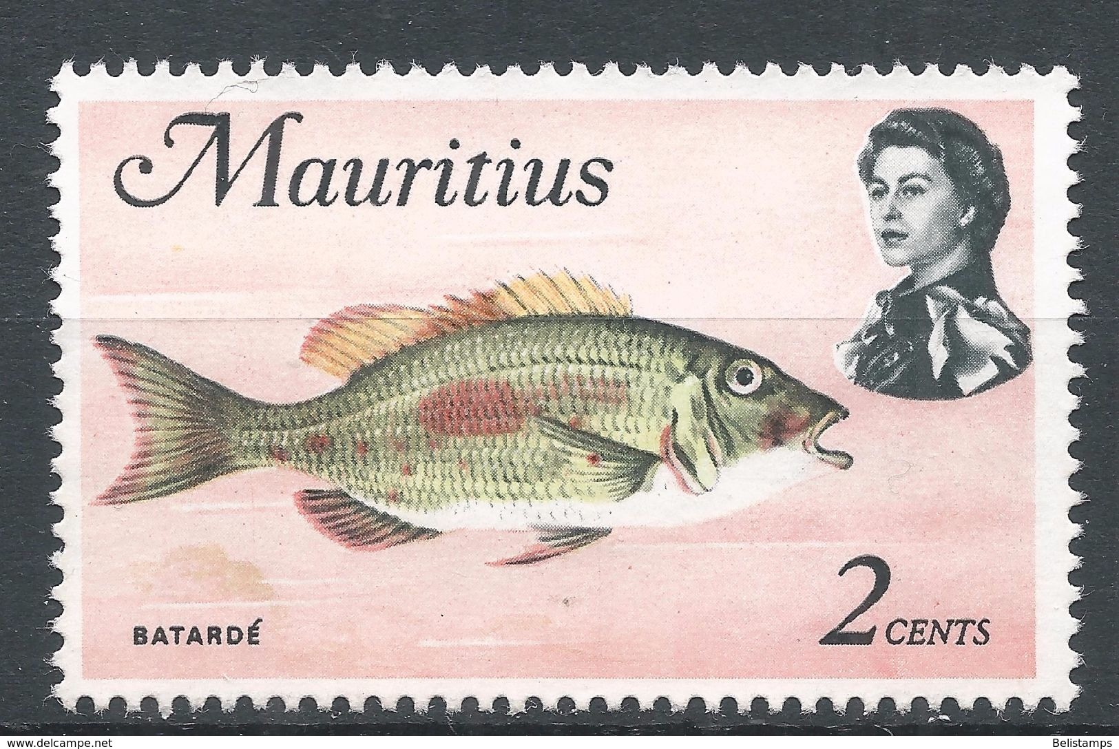 Mauritius 1969. Scott #339 (M) Fish, Batardé - Mauritius (1968-...)