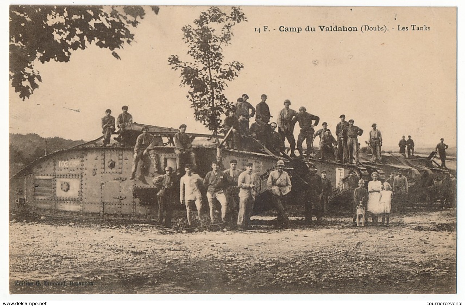 CPA - Camp Du Valdahon (Doubs) - Les Tanks - Autres & Non Classés