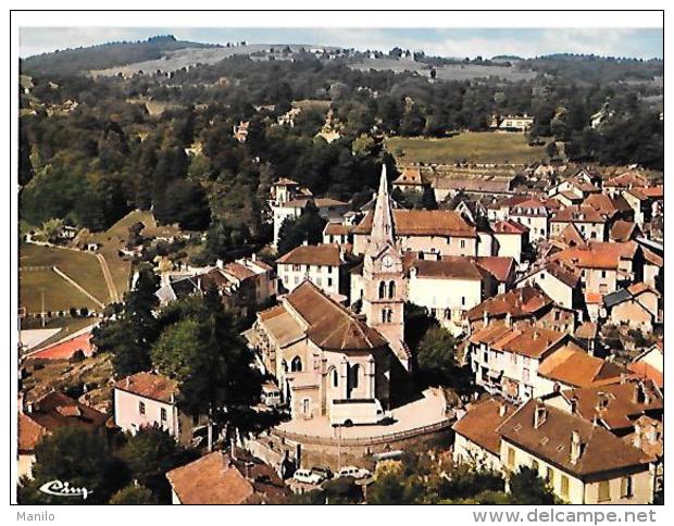 38 - ST GEOIRE En VALDAINE  Vue Aérienne - Eglise Du XIIe Ref 38.386.00.0.6107   CIM Imp à Macon - Saint-Geoire-en-Valdaine