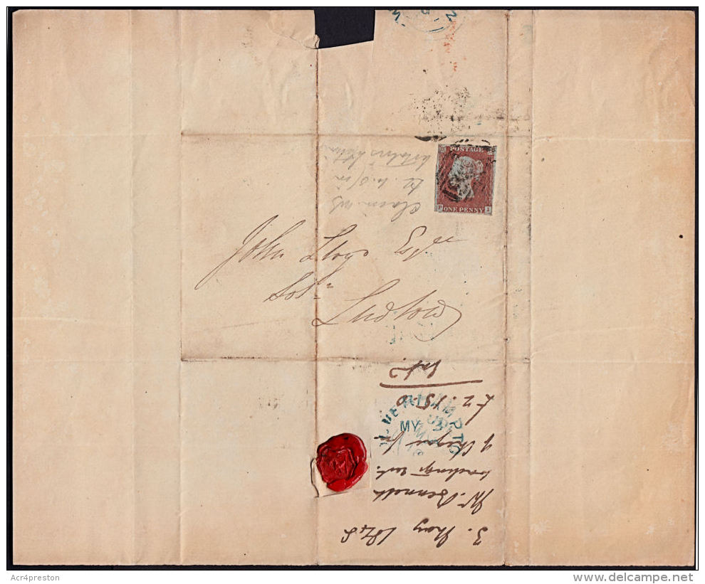 I0017 GREAT BRITAIN 1848, Wolverhampton Cover To Ludlow - Other & Unclassified