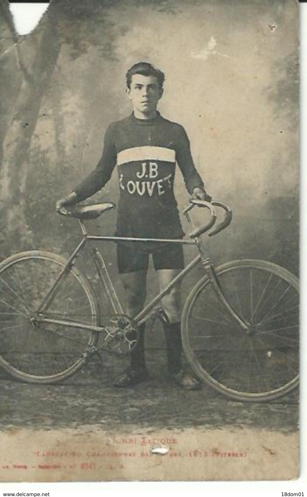 Henri Litique Carte Ecrite Et Signée Par Henri Litique - Cyclisme