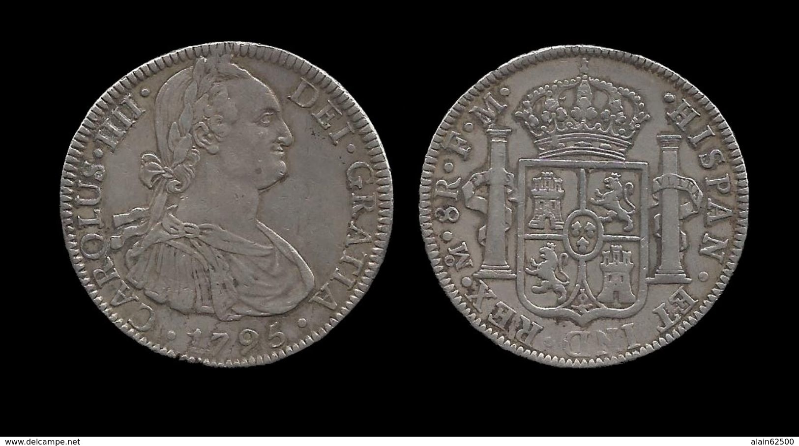 ESPAGNE . CAROLUS IV . 8 REALES . 1795 . - Monedas Provinciales