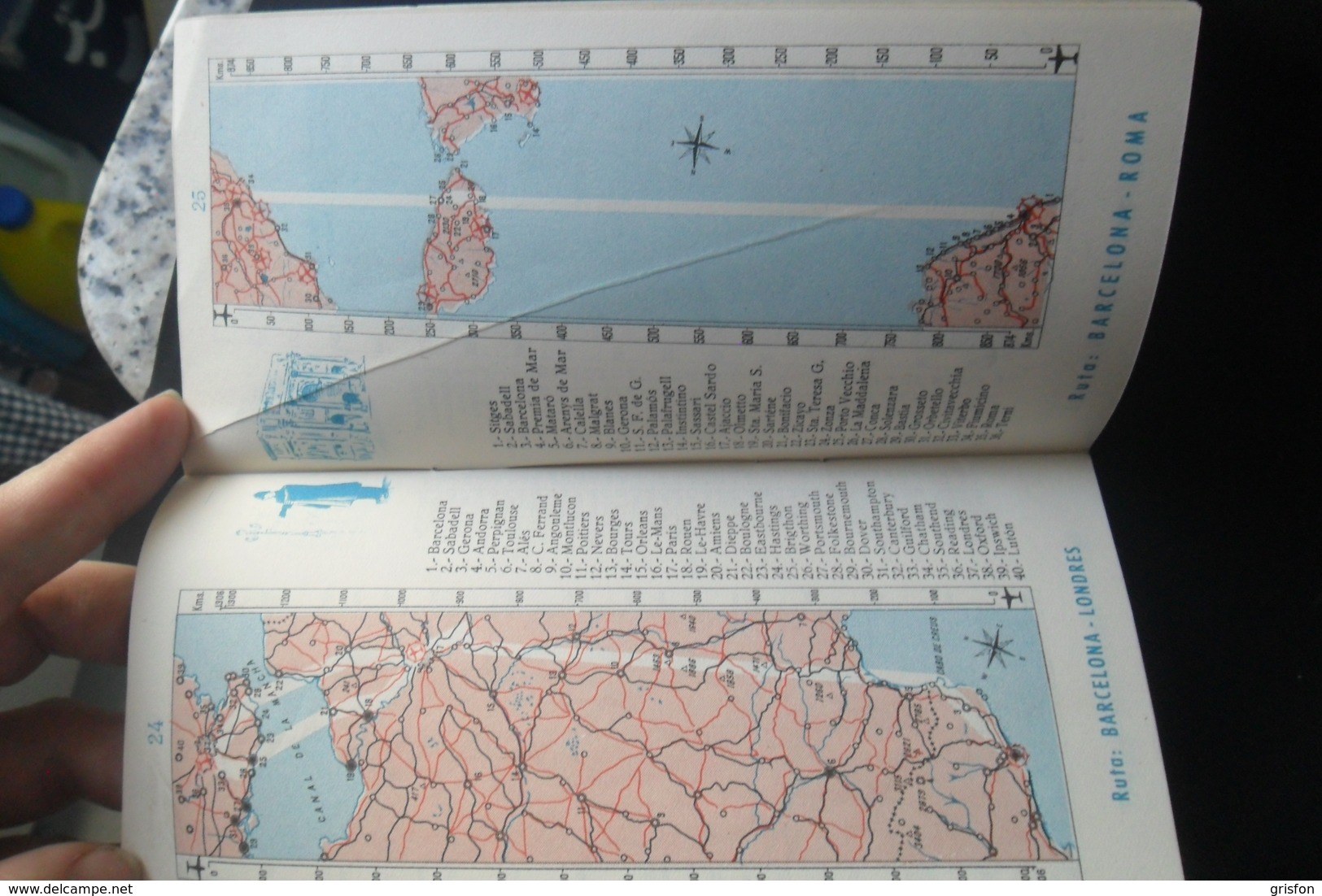 Iberia Travel Maps 1953 - Timetables