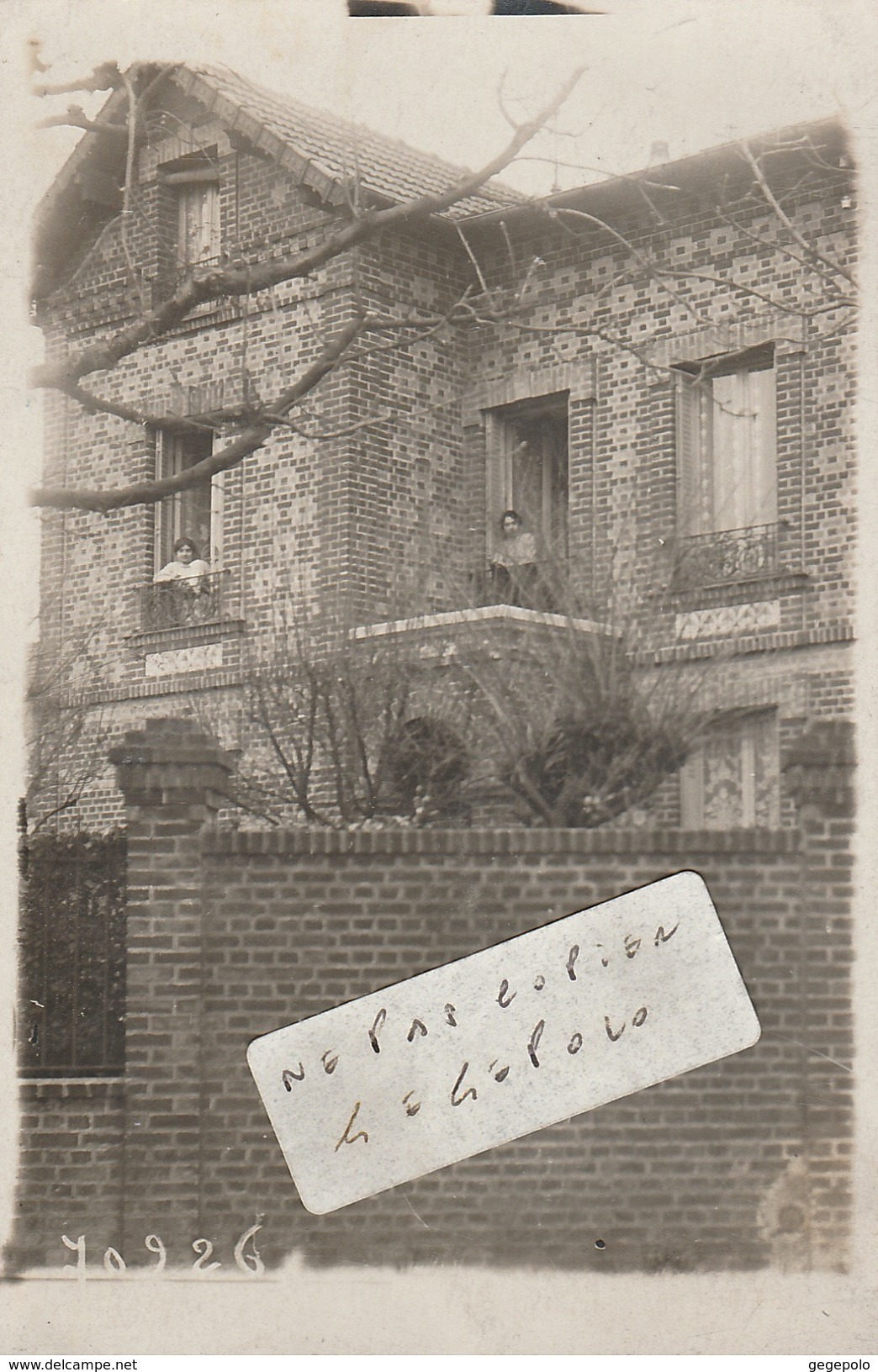 CRIEL  Sur MER - Une Belle Villa En 1913 ( Carte Photo ) - Criel Sur Mer