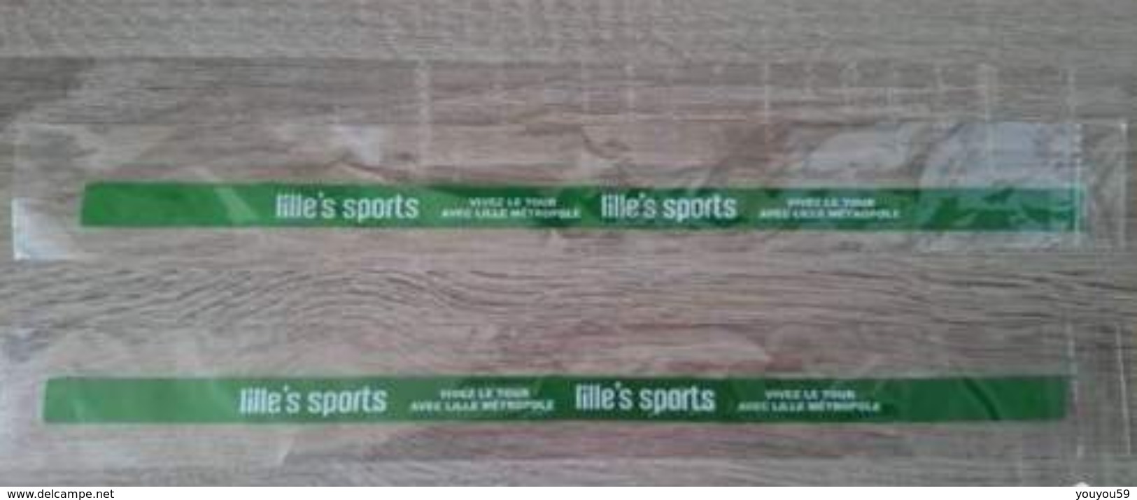 Lot De 2 Bracelets Ruban Vert LILLE 'S SPORTS NEUF Publicitaire - Bracelets