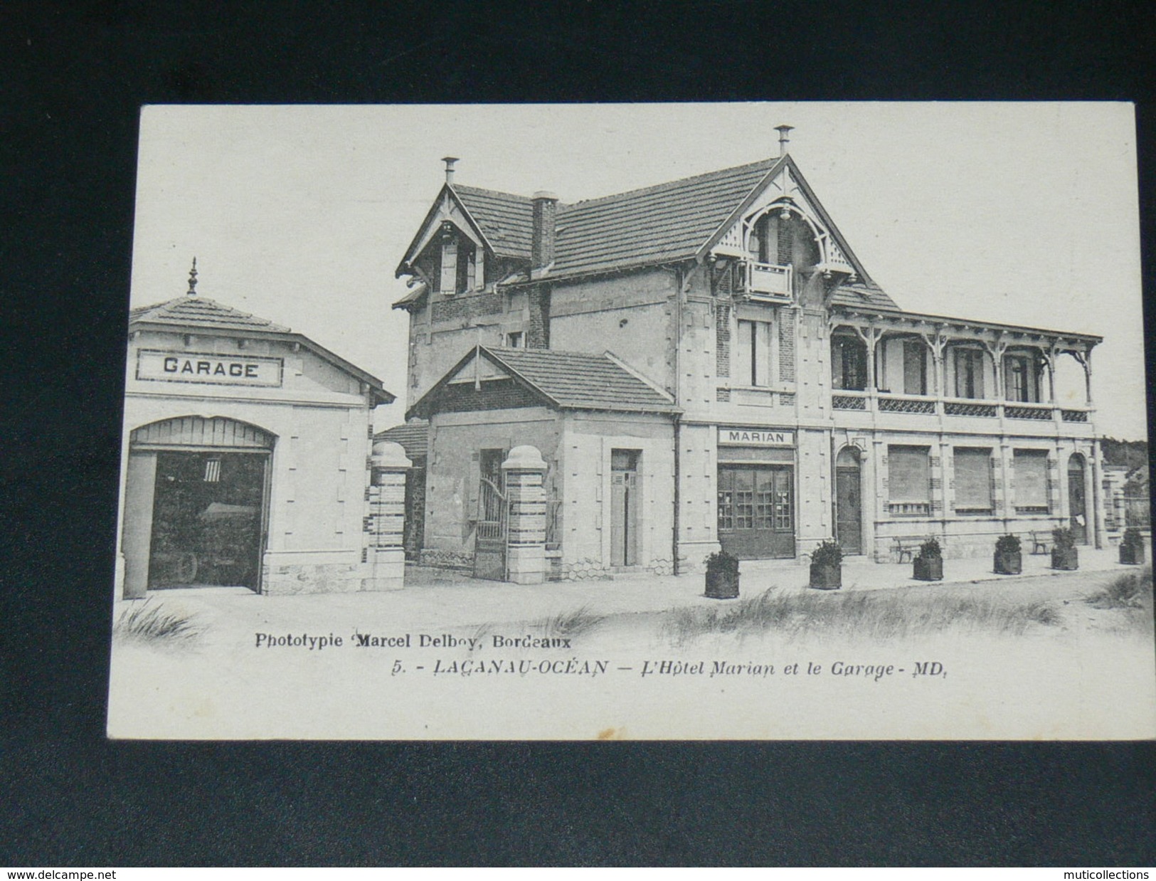 LACANAU OCEAN   / ARDT ARCACHON   1910  HOTEL MARIAN ET GARAGE    EDITEUR - Autres & Non Classés