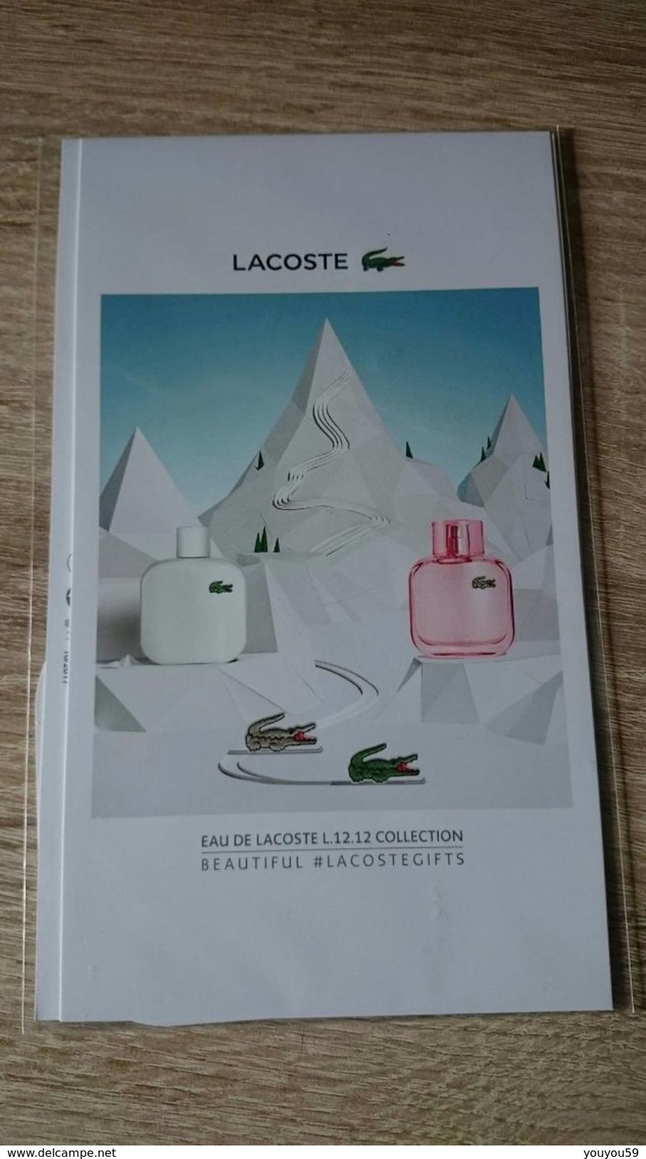 Echantillon Parfum Cartes Parfumées EAU DE LACOSTE L.12.12. COLLECTION - NEUF - Modernes (à Partir De 1961)