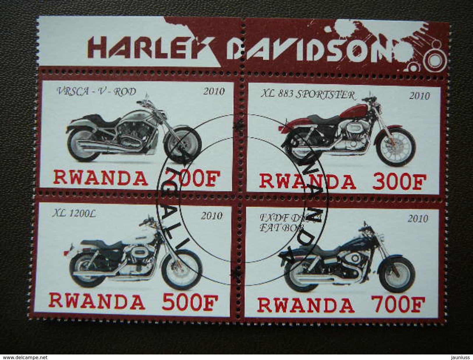 B(1676) 2010 # Transport - Motorcycles.Motorräder.Motocyclettes # Set Of 4 Stamps # Used Motorbikes - Motorbikes