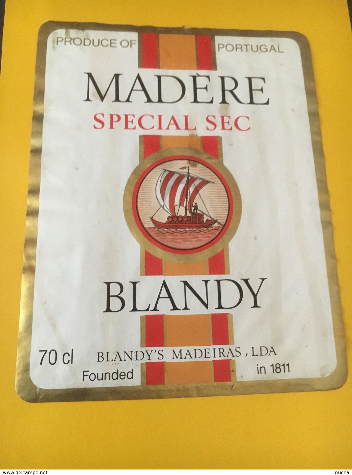 5380 -  Madère Spécial Sec Blandy Portugal - Barcos De Vela & Veleros