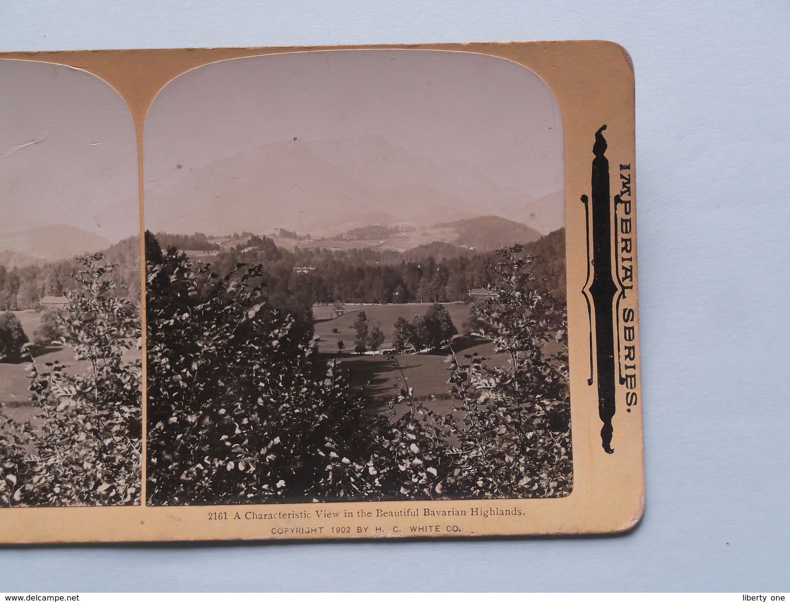 A Characteristic View In The Beautiful BAVARIAN Highlands ( 2161 ) Stereo Photo IMPERIAL SERIES ( Voir Photo ) ! - Photos Stéréoscopiques