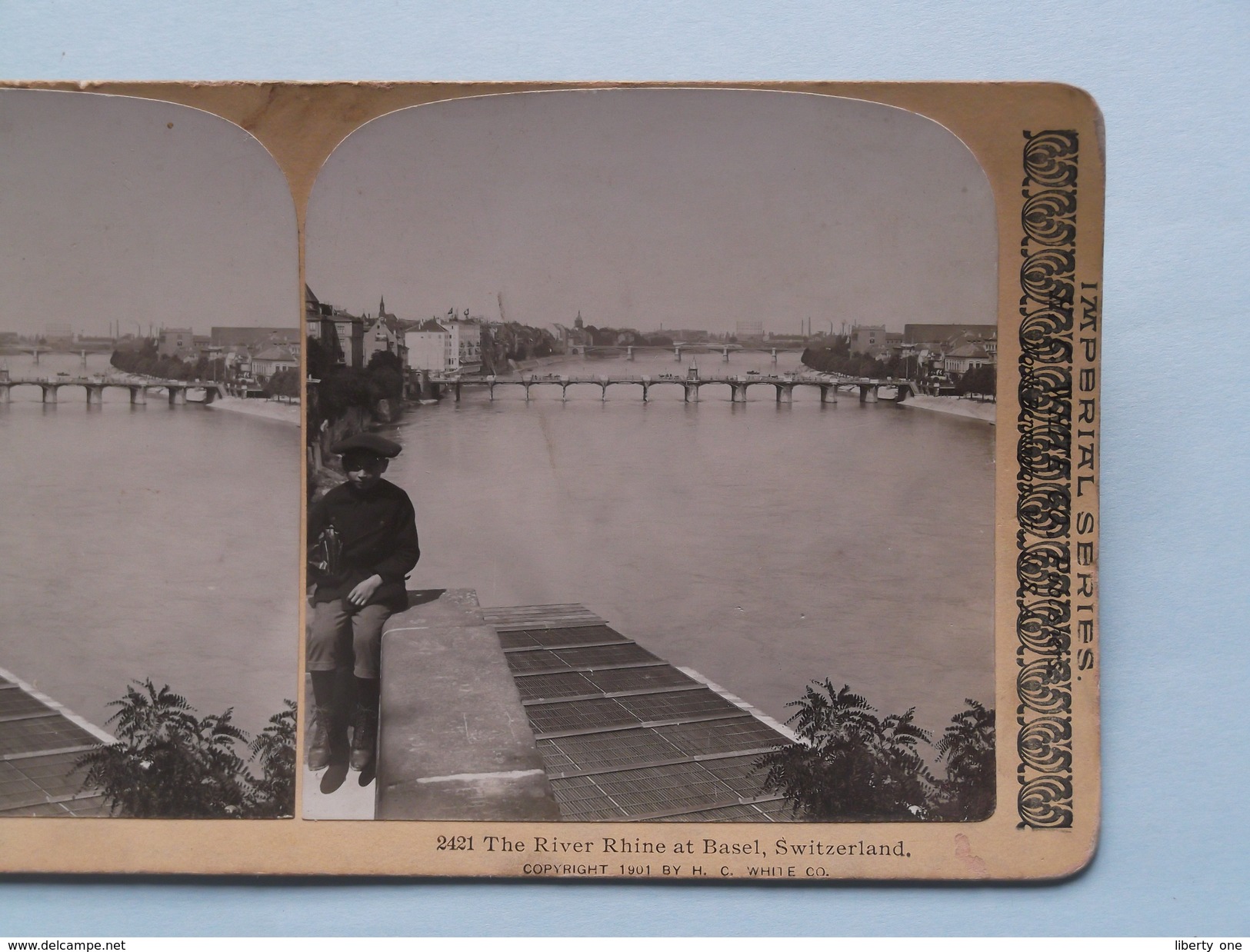 The River Rhine At BASEL Switzerland ( 2421 ) Stereo Photo IMPERIAL SERIES ( Voir Photo Pour Detail ) ! - Photos Stéréoscopiques