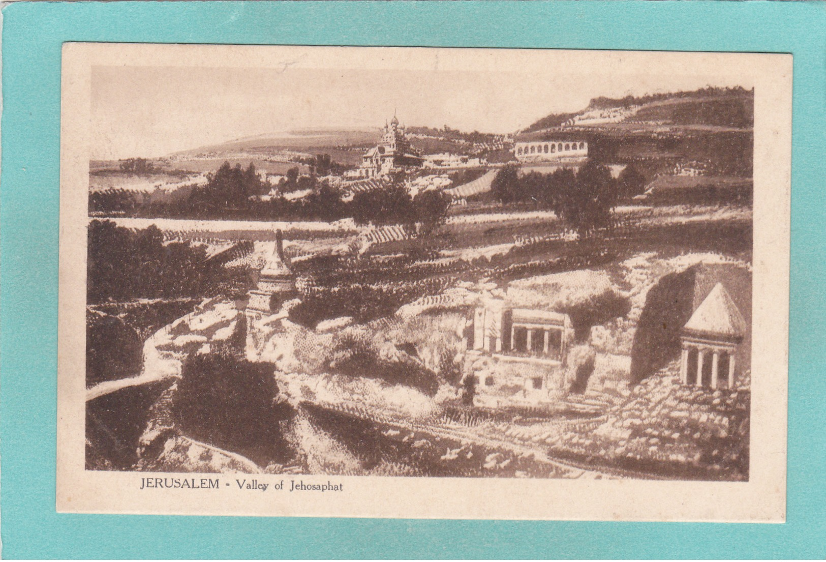 Old Postcard Of Valley Of Jehosaphat,Jerusalem,Israel.,V18. - Israel