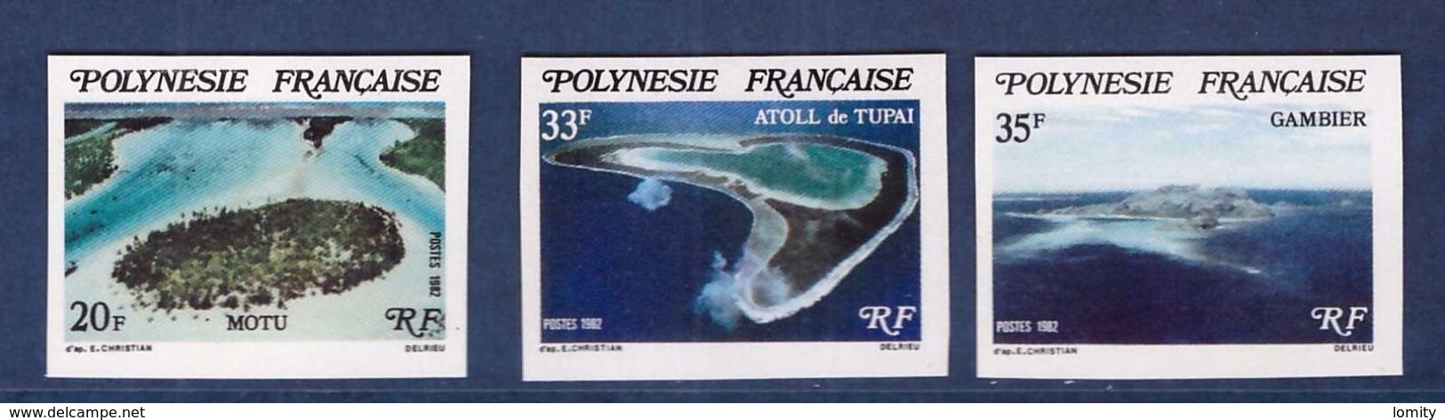 Polynésie Française Non Dentelé Neuf ** N°186 à 188 Cote 30€ - Imperforates, Proofs & Errors