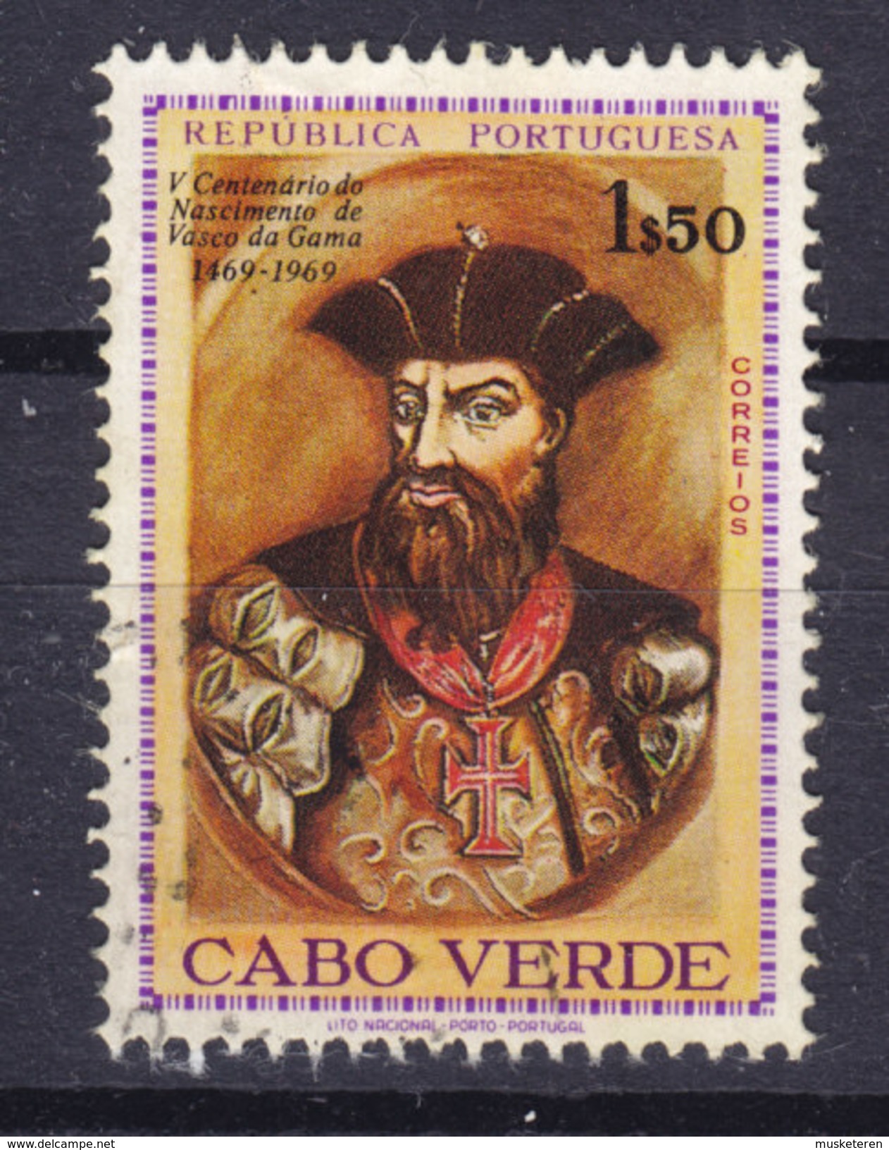 Cape Verde 1969 Mi. 359    1.50 E Vasco Da Gama Seefahrer - Kaapverdische Eilanden