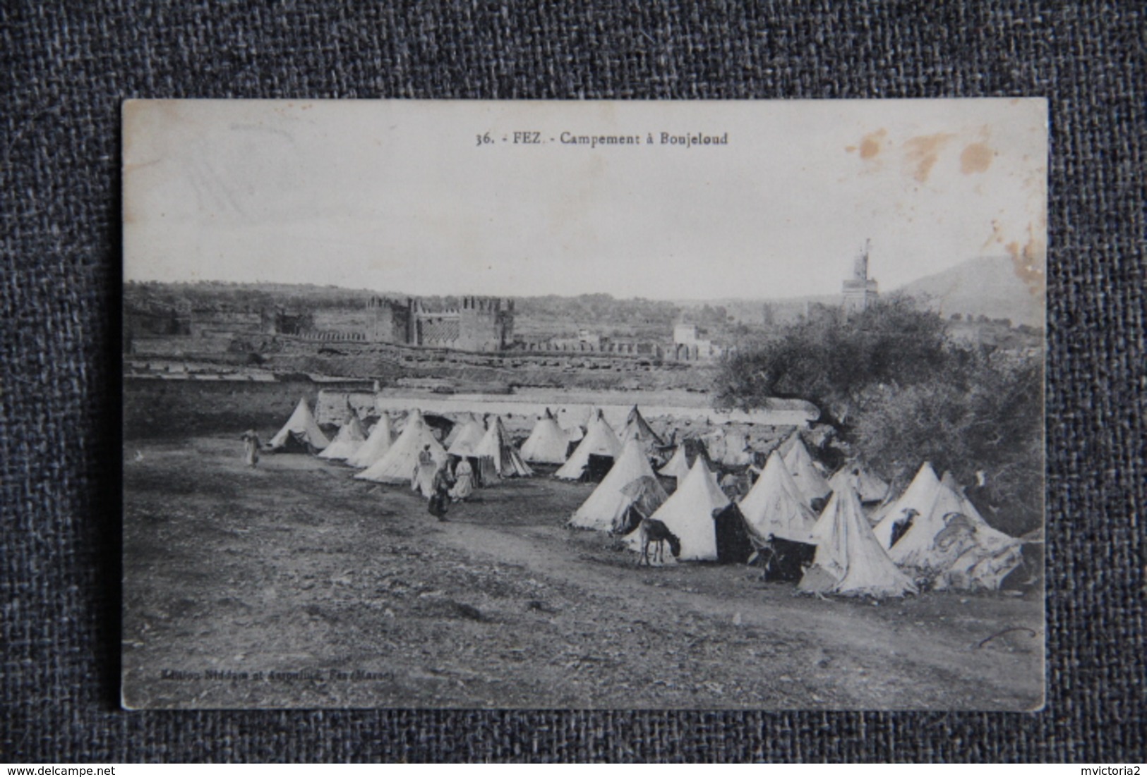 Campagne Du MAROC - FEZ, Campement à BOUJELOUD - Guerres - Autres
