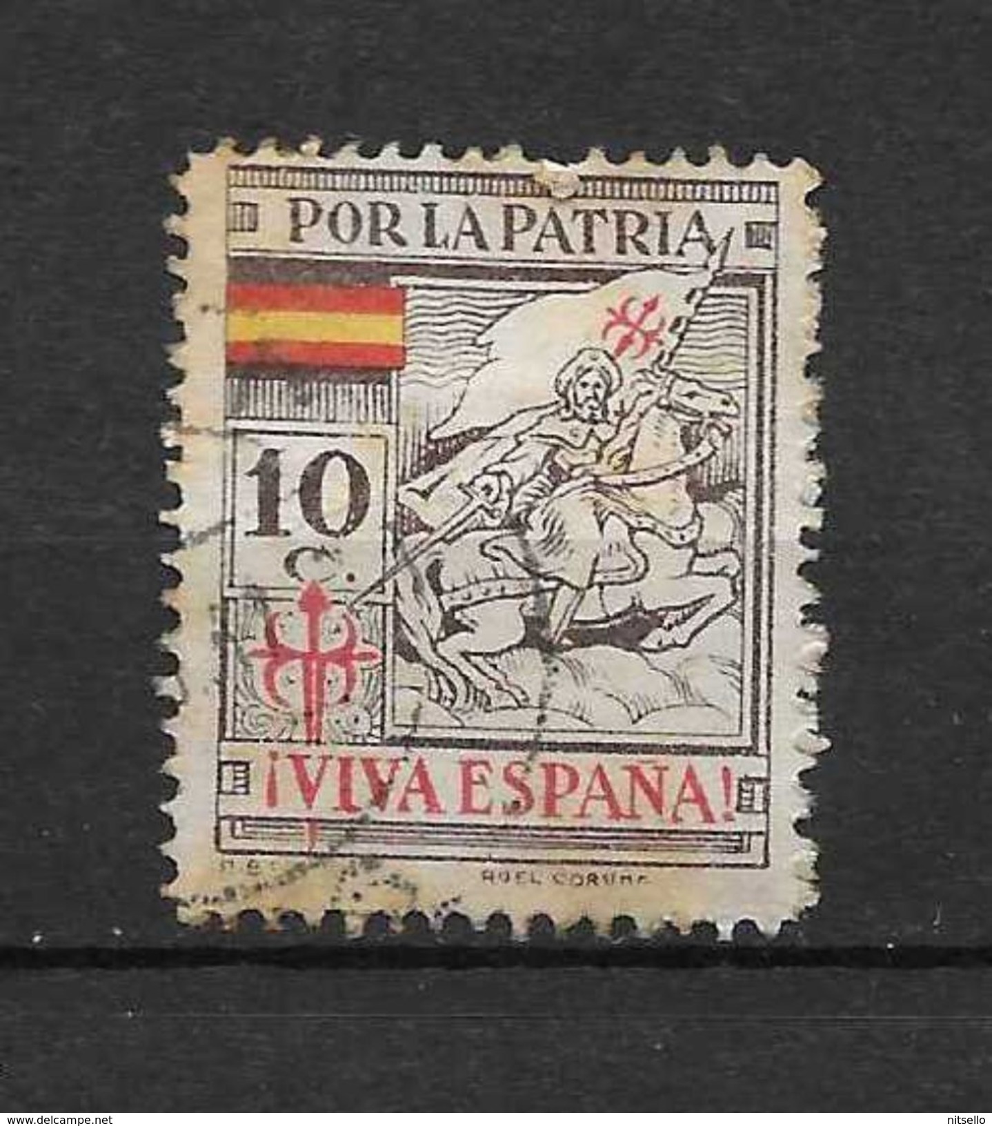 LOTE 2190  ///  GUERRA CIVIL - POR LA PATRIA     ¡¡¡¡¡¡ LIQUIDATION !!!!!!! - Spanish Civil War Labels