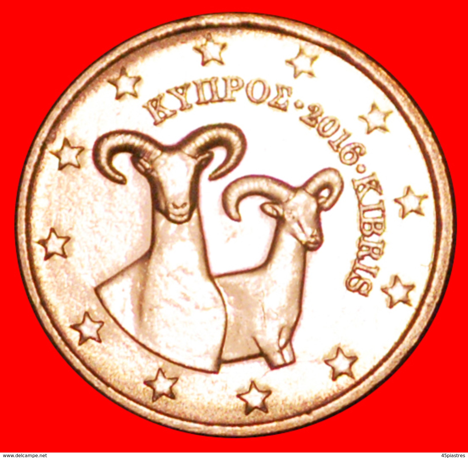 √ GREECE: CYPRUS ★ 1 CENTS 2016 UNC MINT LUSTER! LOW START ★ NO RESERVE! - Zypern