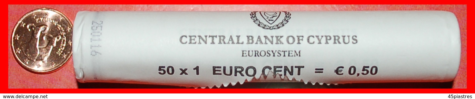 + GREECE: CYPRUS ★ 1 CENT 2016 UNC ROLL! LOW START ★ NO RESERVE! - Rollen