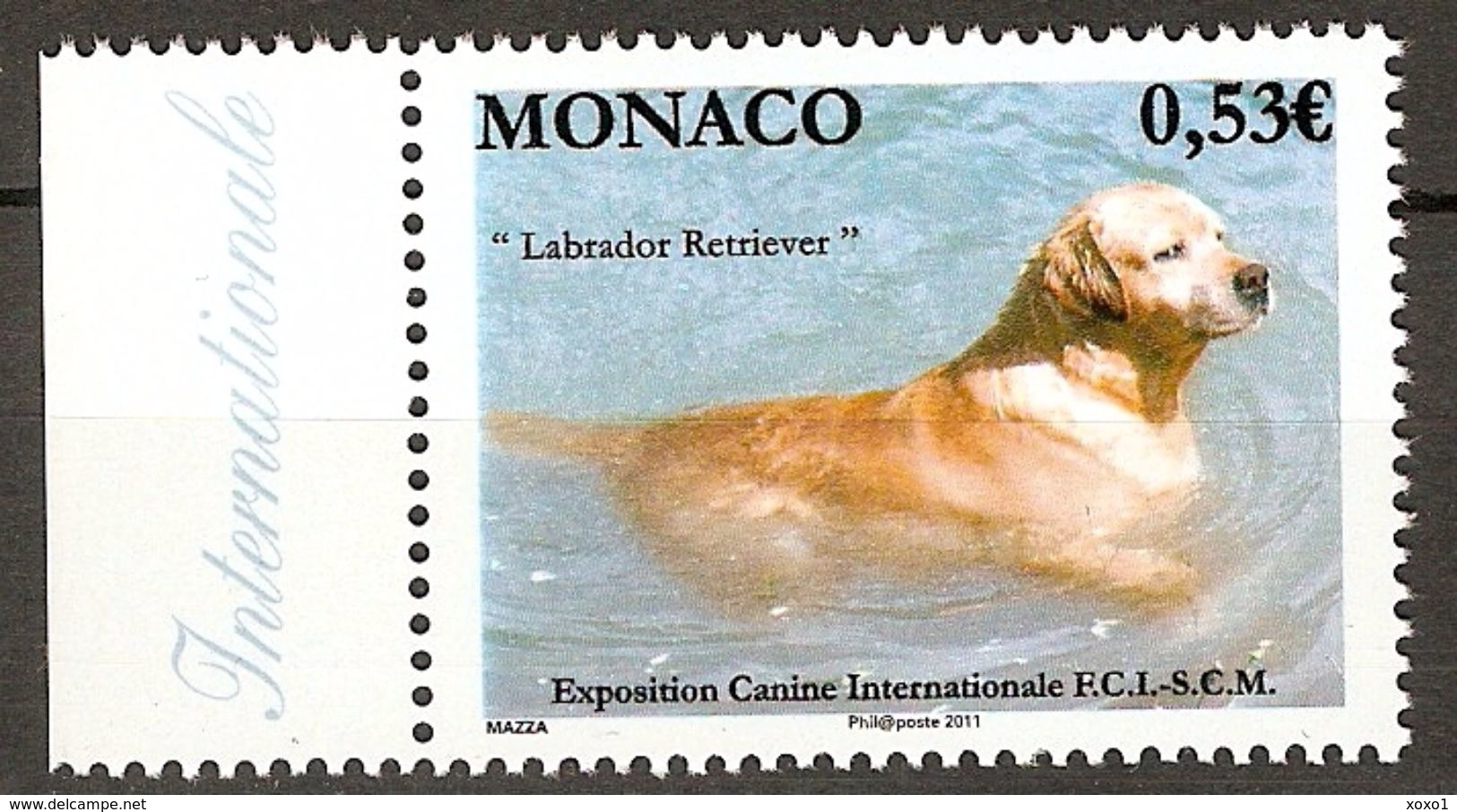 Monaco 2011 Internationale Hundeausstellung Dogs 1v  MNH ** - Ungebraucht