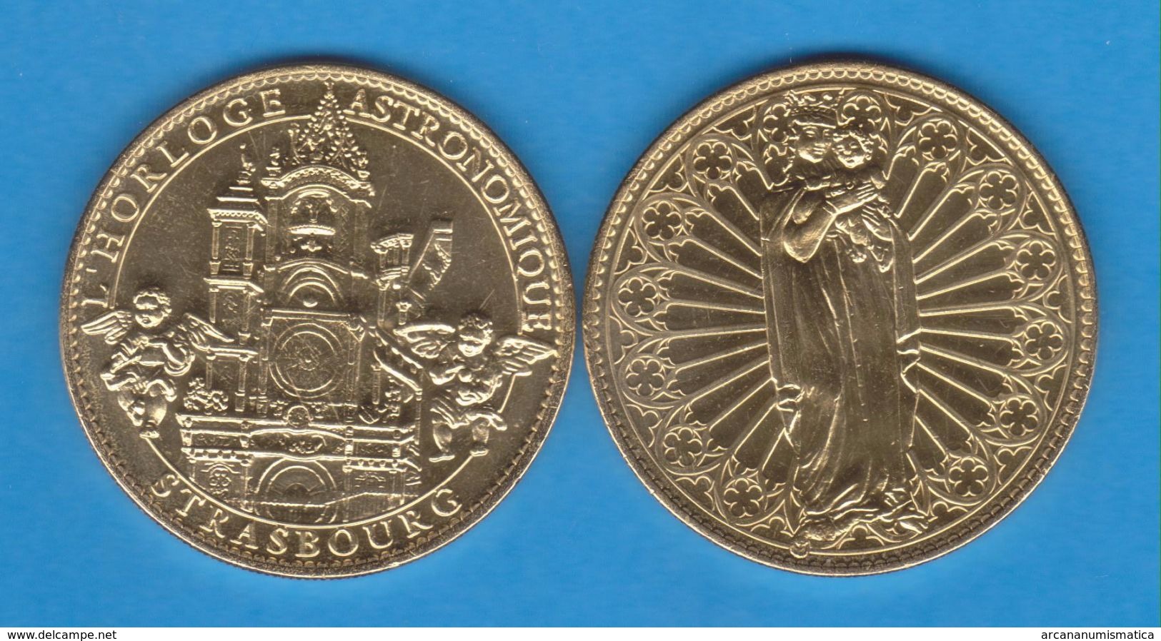 MEDALLA FRANCIA / FRANCE 2.017 2017 "Reloj Astronomico De La Catedral De Nuestra Señora De Estrasburgo" SC/UNC DL-12.144 - Variétés Et Curiosités