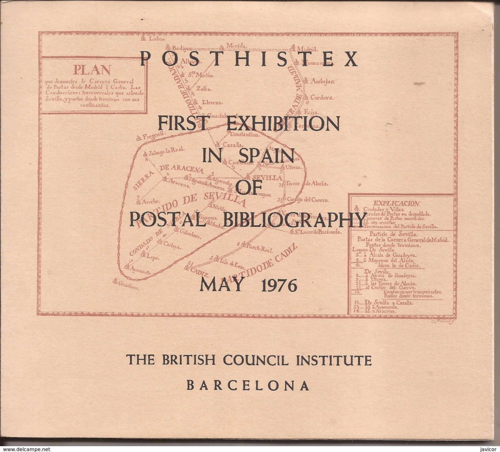 1976 Posthaste First Exhibition In Spain Of Postal Bibliography - Variedades & Curiosidades