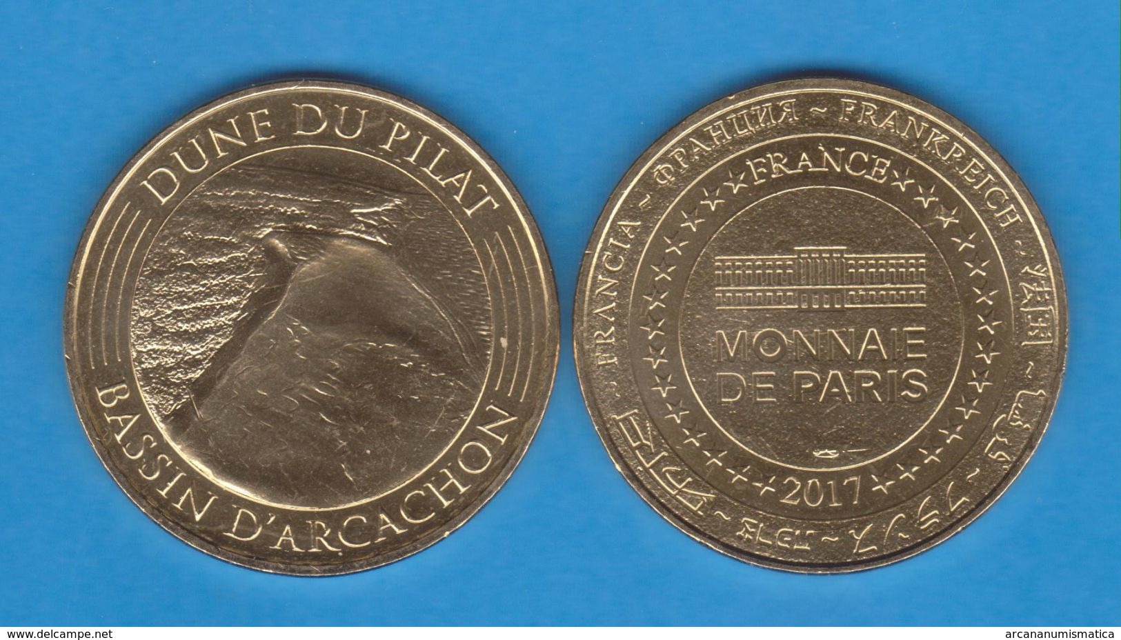 MEDALLA FRANCIA / FRANCE 2.017 2017 "LA GRAN DUNA DE PILAT - ARCHACON" SC/UNC DL-12.146 - Errores Y Curiosidades