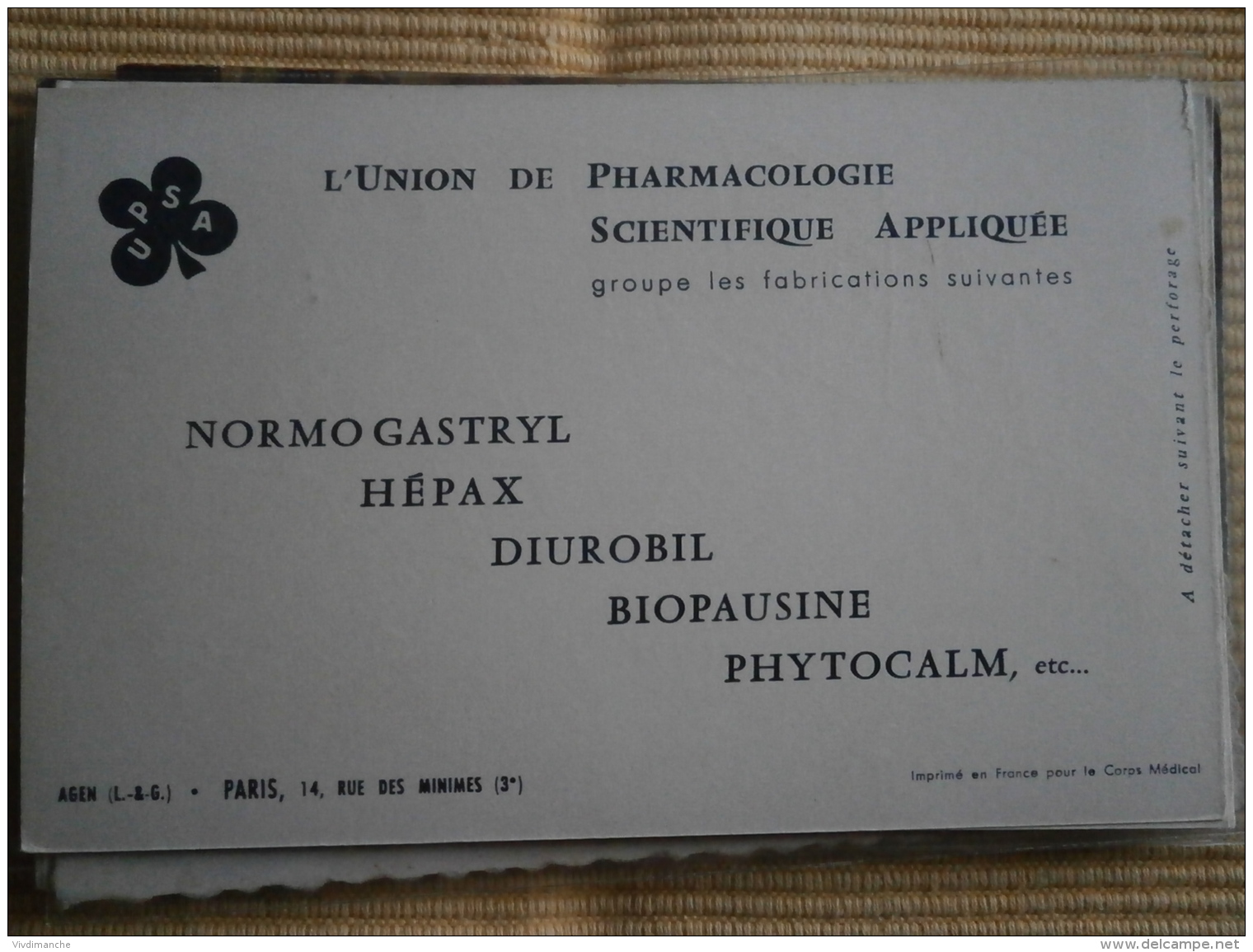 COLLECTION DES DRAPEAUX DES NATIONS UNIES - IX - CPA PUBLICITAIRE UNION DE PHARMACOLOGIE - Histoire