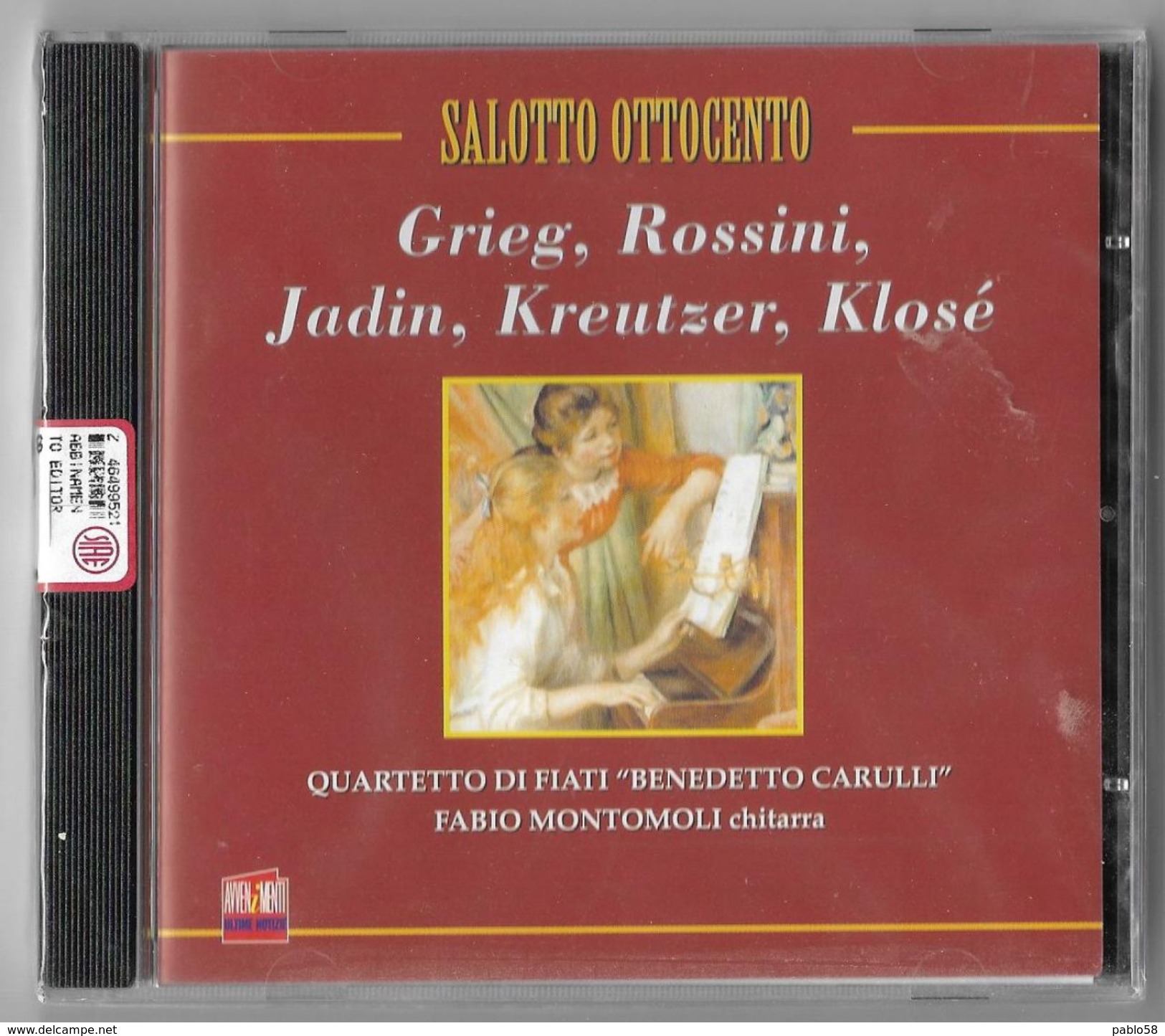 SALOTTO OTTOCENTO Grieg Rossini Jadin Kreuzler Klose - Quartetto Di Fiati Benedetto Carulli Chitarra Fabio Montomoli - Classical