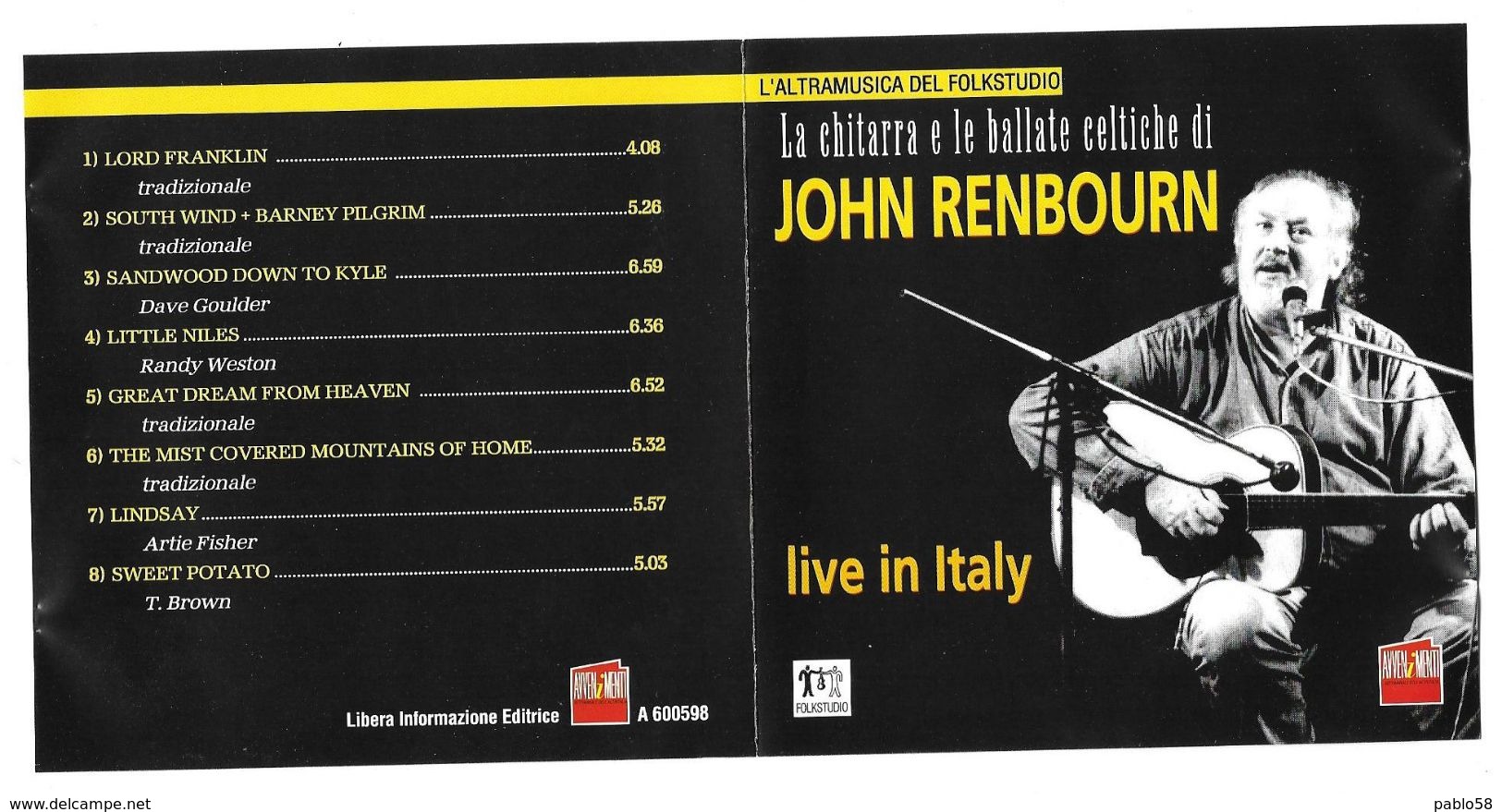 La Chitarra E Le Ballate Celtiche Di John Renbourn Live In Italy - Country & Folk