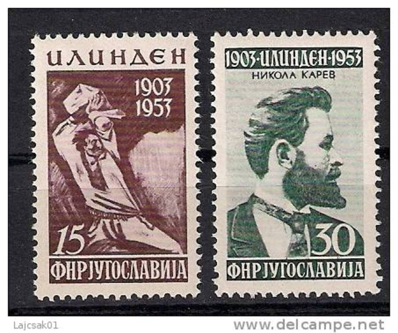 Yugoslavia 1953. Ilinden Uprising Mi.731/32 MNH - Unused Stamps