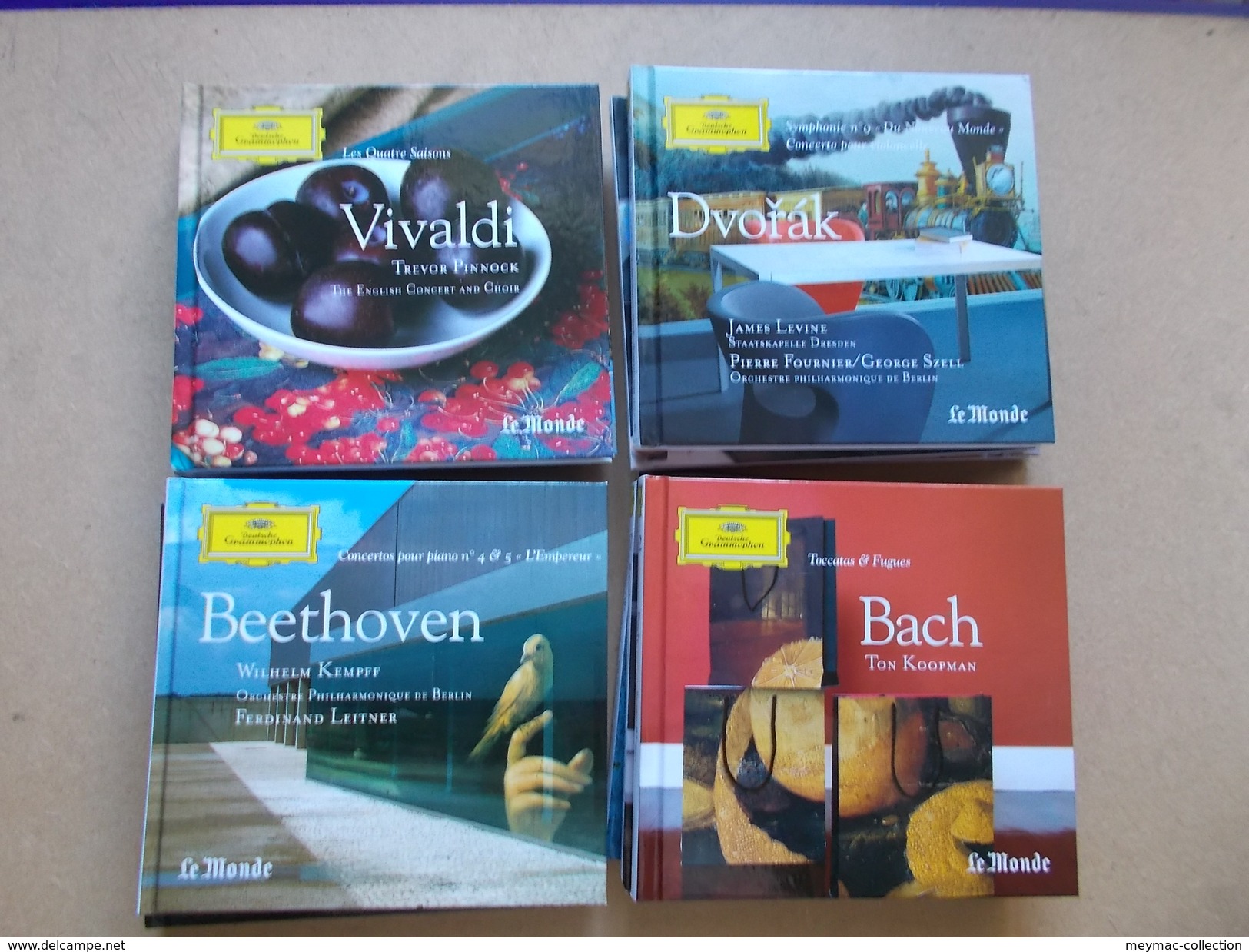 LOT 39 CD + LIVRETS 60 pages grands musiciens orchestres chefs enregistrements live comme neuf DEUTSCHE GRAMMOPHON