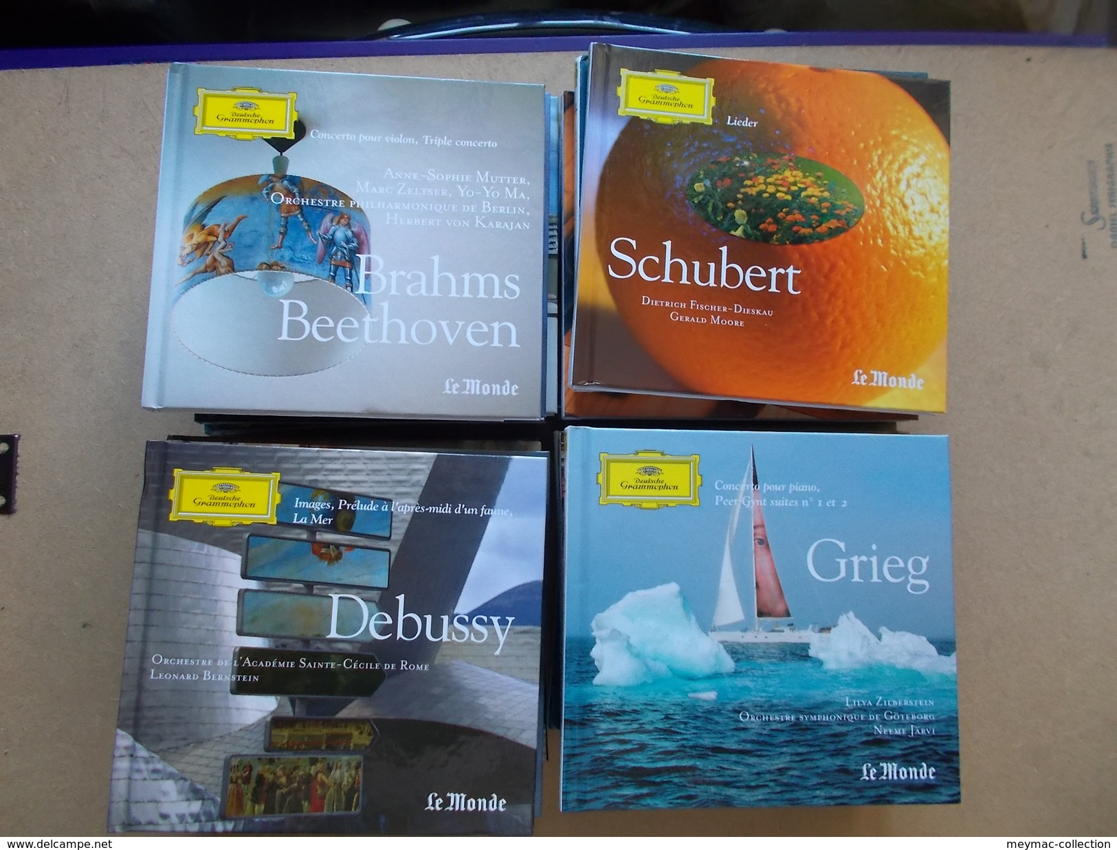 LOT 39 CD + LIVRETS 60 pages grands musiciens orchestres chefs enregistrements live comme neuf DEUTSCHE GRAMMOPHON