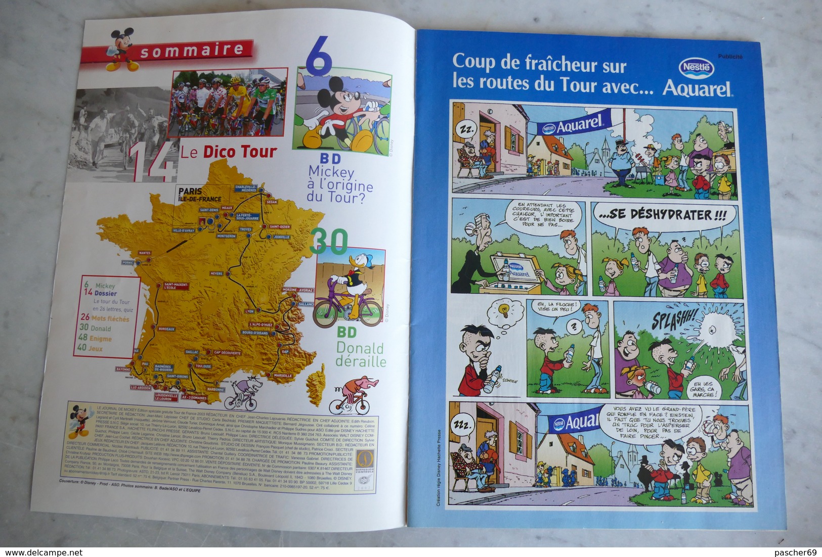 Le Journal De Mickey ** Edition Spéciale Tour De France ** 2003   / K 39 - Autres & Non Classés