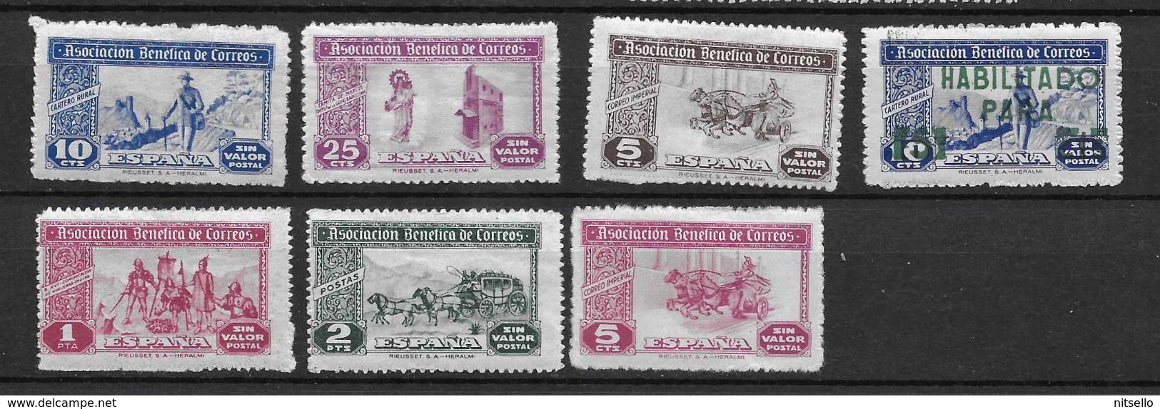 LOTE 1892 D ///  ASOCIACION BENEFICA DE CORREOS   **MNH - Charity