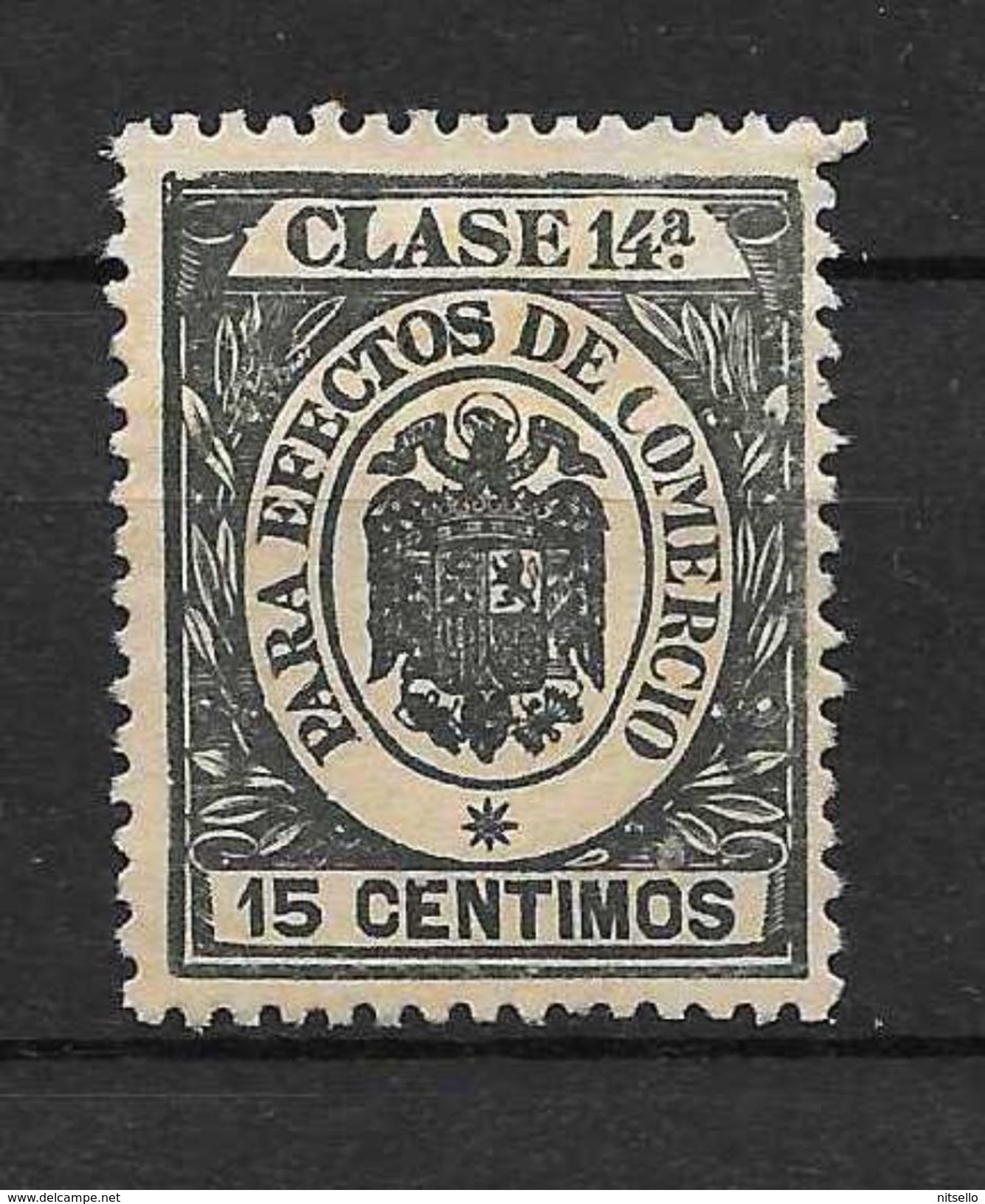 LOTE 1891 D  ///  ESPAÑA  SELLOS FISCALES  -  PARA EFECTOS DE COMERCIO CLASE 14ª - Fiscale Zegels