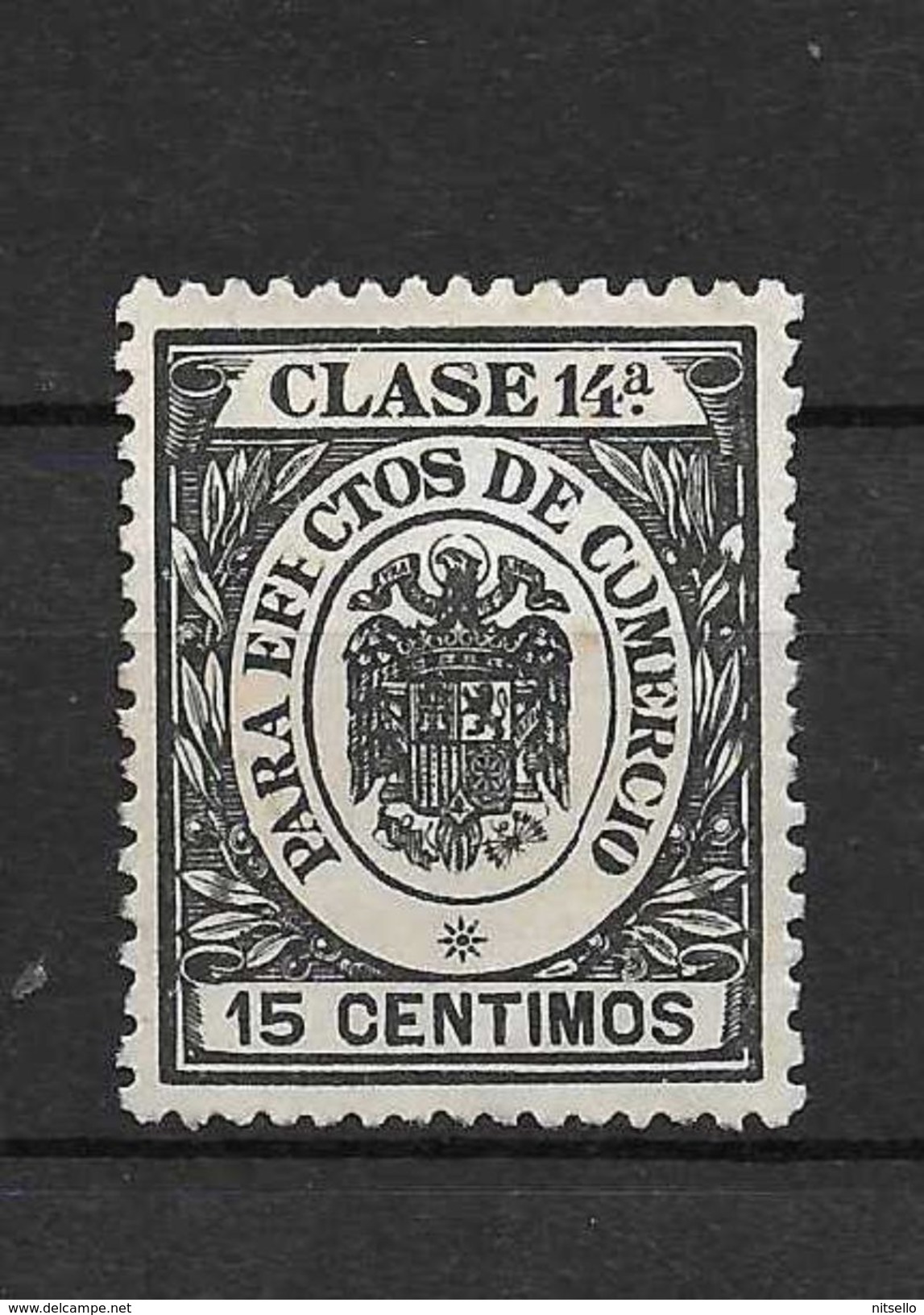 LOTE 1891 D  ///  ESPAÑA  SELLOS FISCALES  -  PARA EFECTOS DE COMERCIO CLASE 14ª - Steuermarken