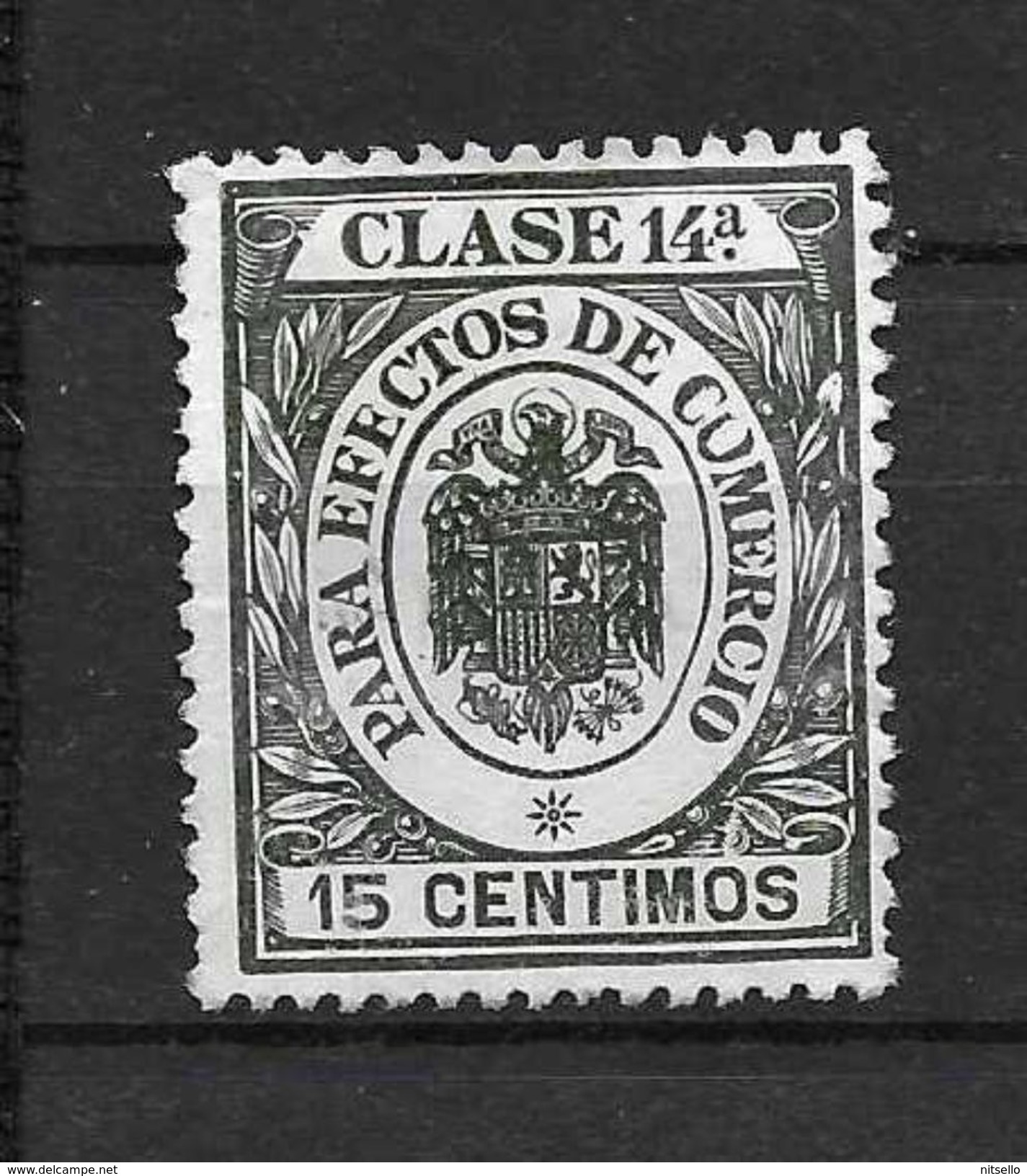 LOTE 1891 D  ///  ESPAÑA  SELLOS FISCALES  -  PARA EFECTOS DE COMERCIO CLASE 14ª - Revenue Stamps